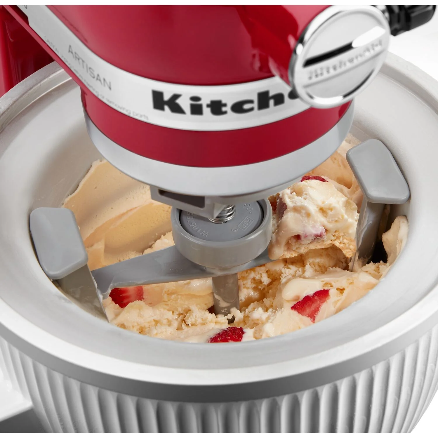 KitchenAid Ice Cream Maker Attachment for Stand Mixer in White (KSMICM) - Image 4