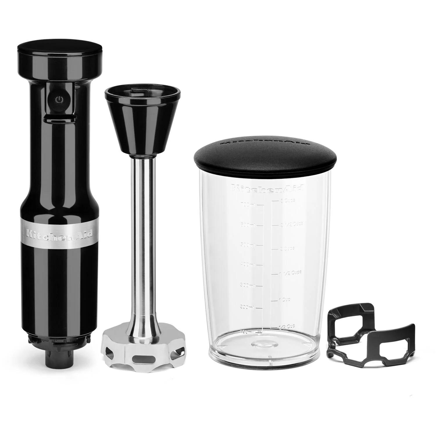 KitchenAid Immersion Blender Corded Variable Speed Trigger, Blending Jar with Lid in Onyx Black (KHBV53OB) - Image 6