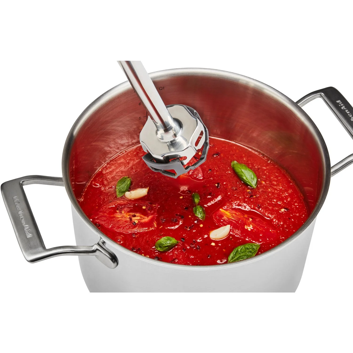KitchenAid Immersion Blender Corded Variable Speed Trigger, Blending Jar with Lid in Blue Velvet (KHBV53VB) - Image 3