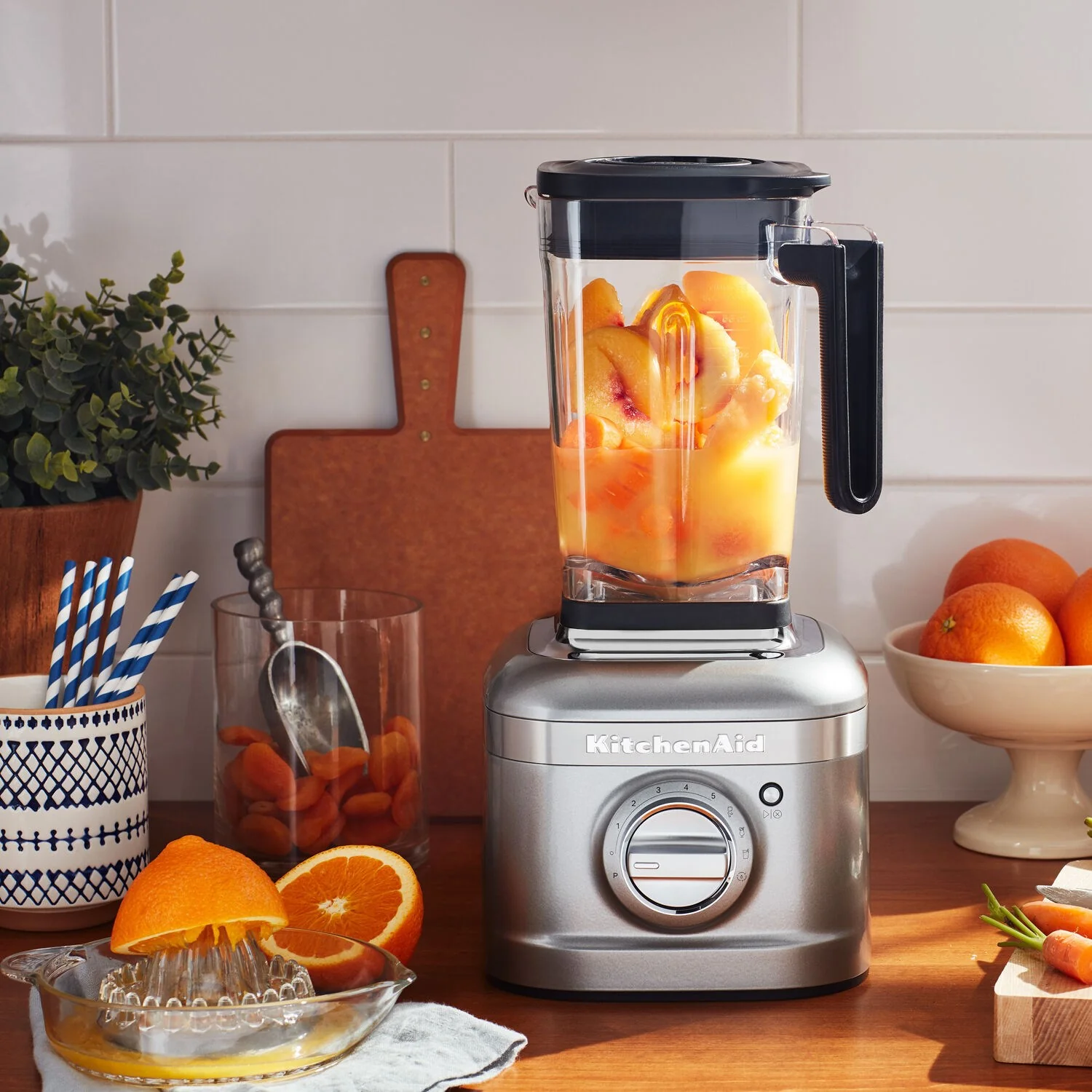 KitchenAid K400 Blender 1.5HP, 56oz. BPA free Jar in Contour Silver (KSB4028CU) - Image 3