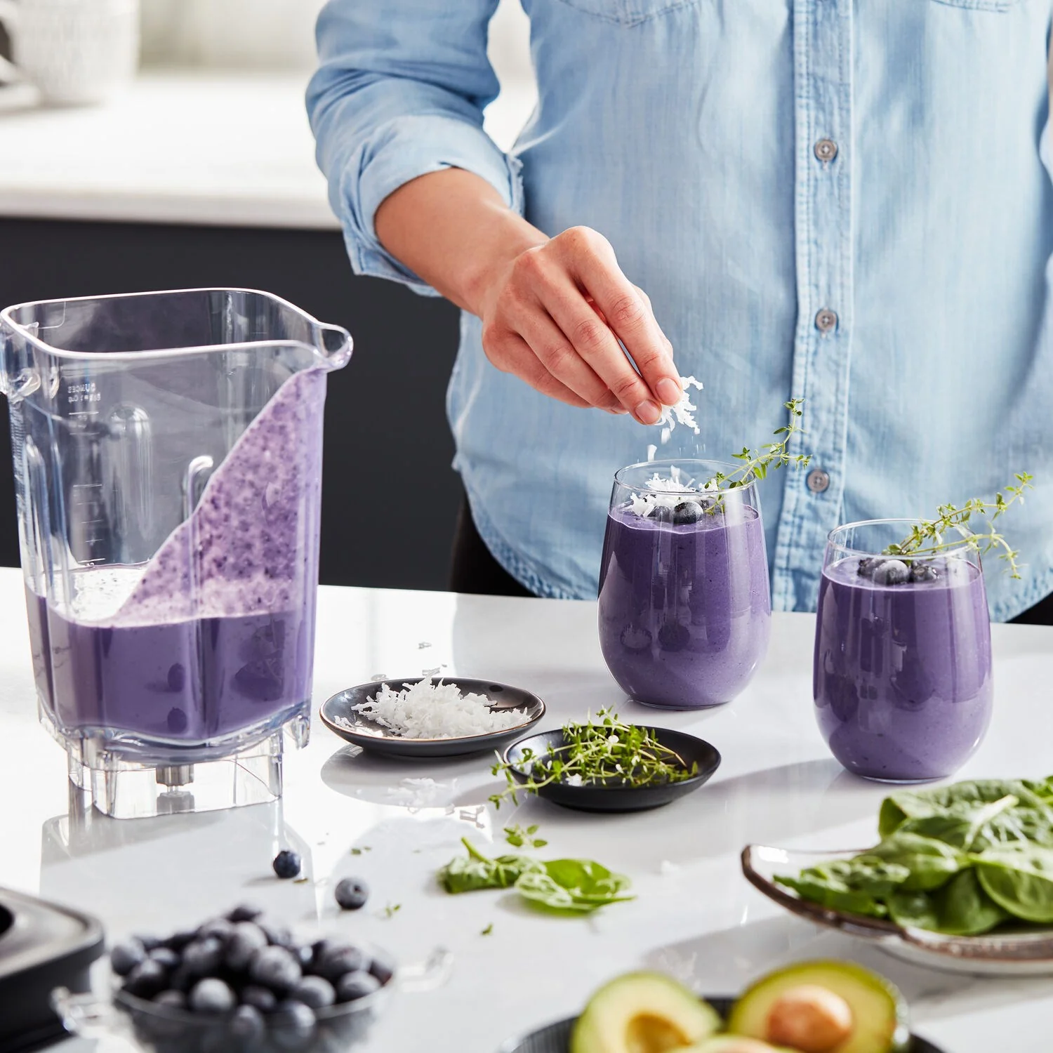 KitchenAid K400 Blender 1.5HP, 56oz. BPA free Jar in Contour Silver (KSB4028CU) - Image 4