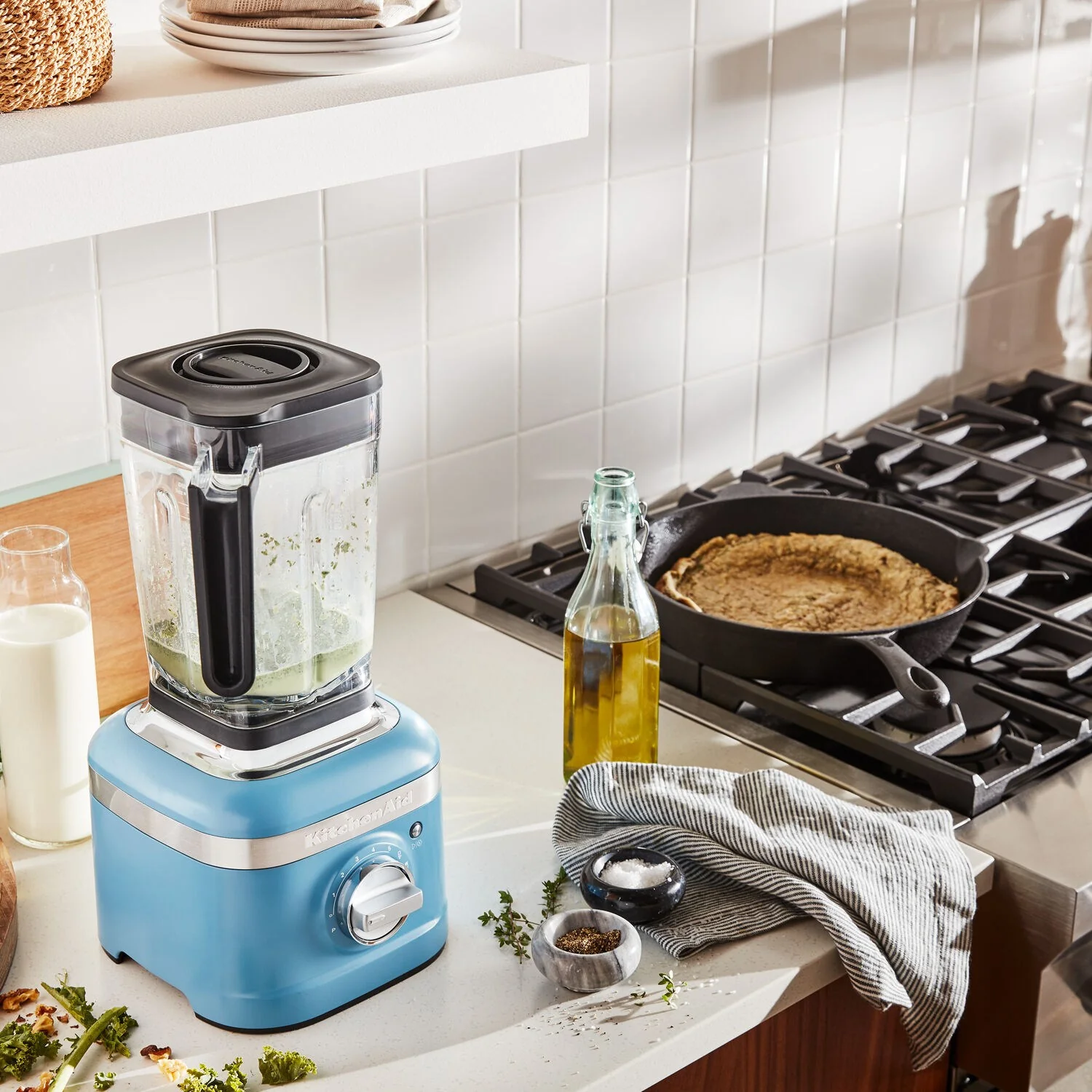 KitchenAid K400 Blender 1.5HP, 56oz. BPA free Jar in Blue Velvet (KSB4028VB) - Image 4