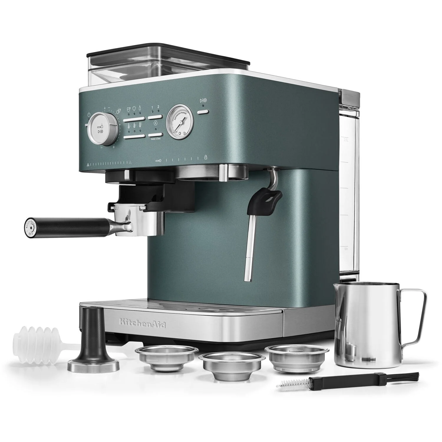 KitchenAid Semi-Automatic Espresso Machine with Burr Grinder in Juniper - 15 Bar Pump (KES6551JP) - Image 5