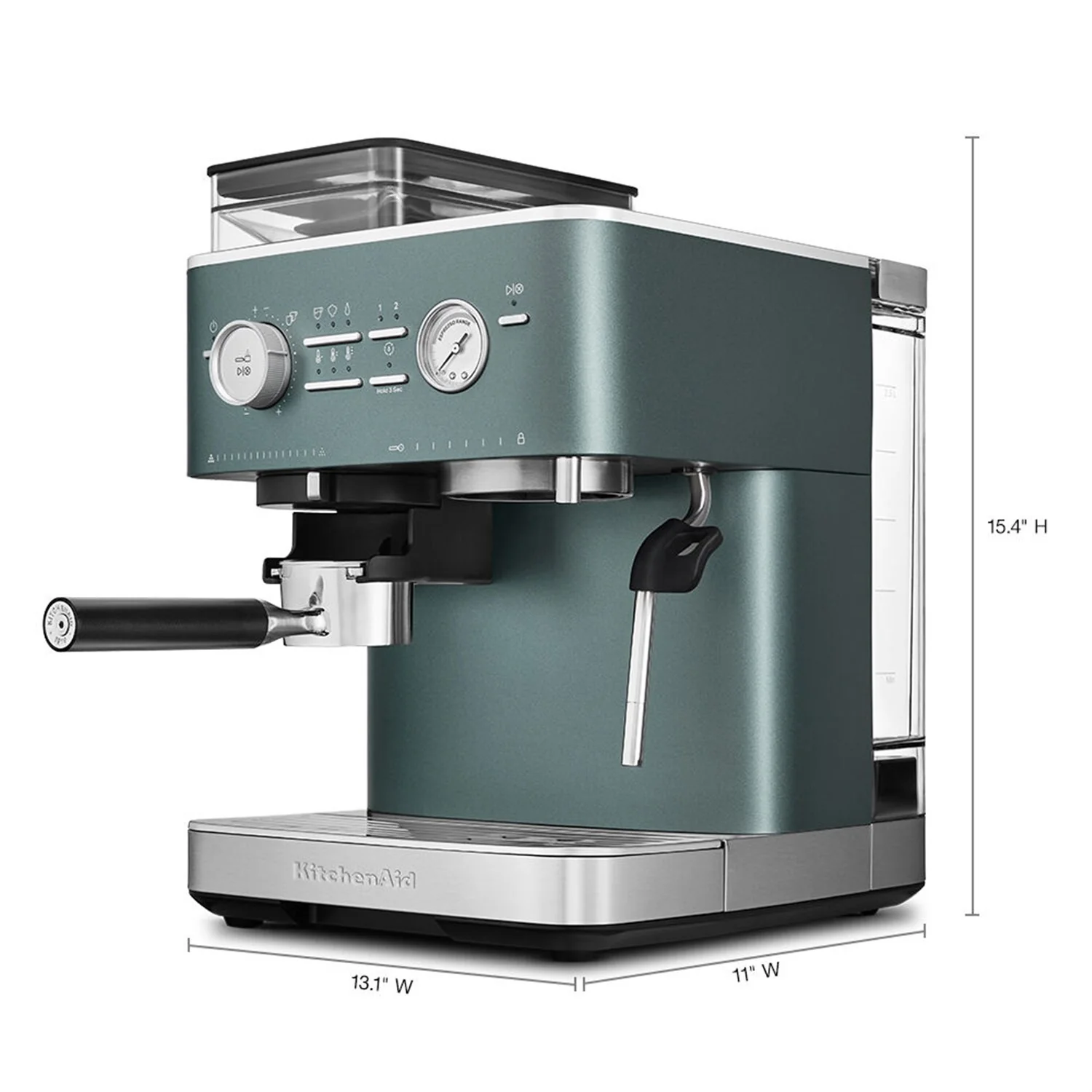 KitchenAid Semi-Automatic Espresso Machine with Burr Grinder in Juniper - 15 Bar Pump (KES6551JP) - Image 7