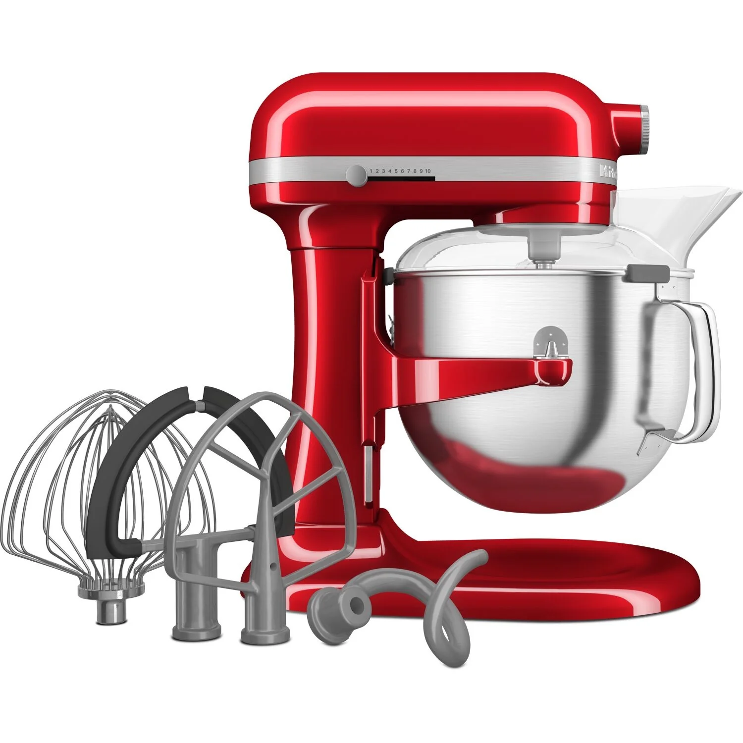 KitchenAid Stand Mixer, 7 Quart Bowl Lift, 11 Speeds in Candy Apple Red (KSM70SKXXCA) - Image 6