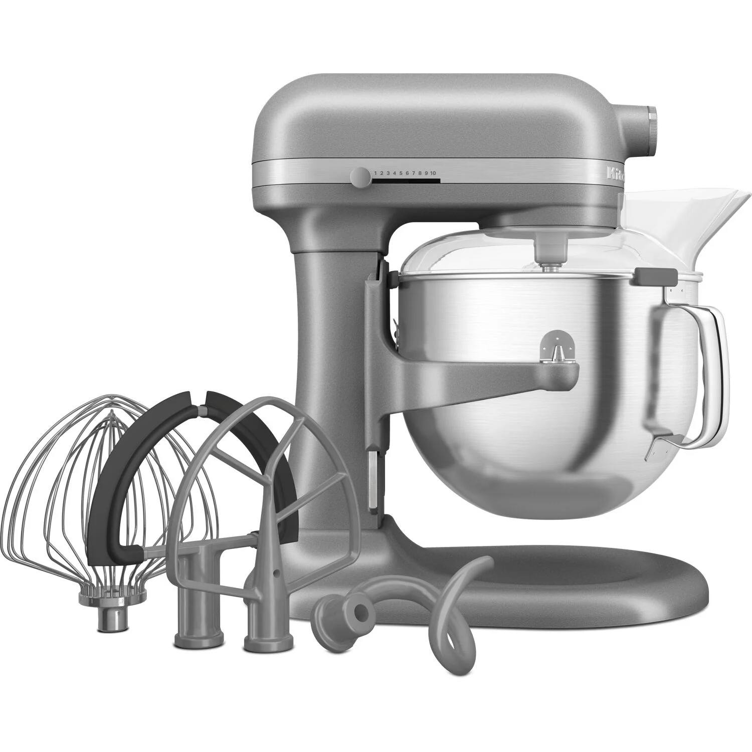 KitchenAid Stand Mixer, 7 Quart Bowl Lift, 11 Speeds in Contour Silver (KSM70SKXXCU) - Image 8