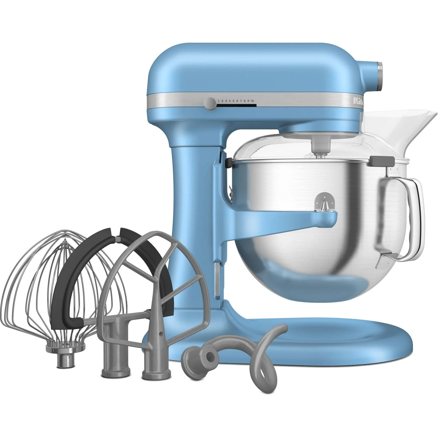 KitchenAid Stand Mixer, 7 Quart Bowl Lift, 11 Speeds in Velvet Blue (KSM70SKXXVB) - Image 6