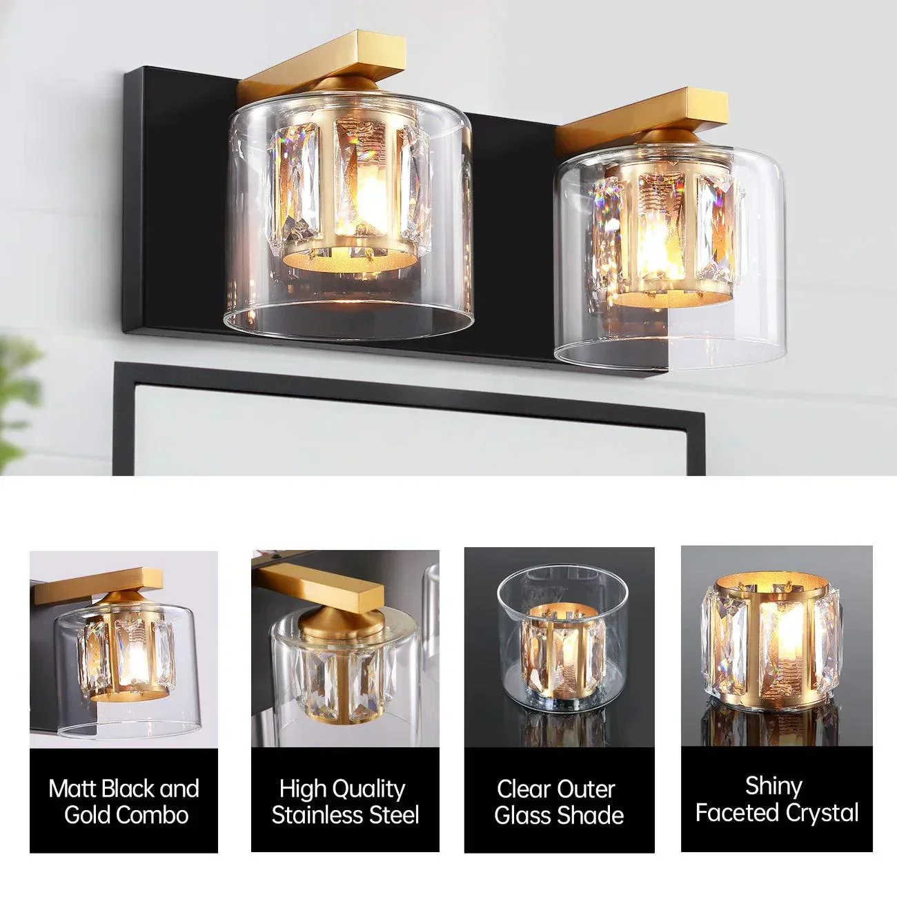 Parrrot Uncle Kolt Modern 2-Light Bathroom Vanity Light - Image 20