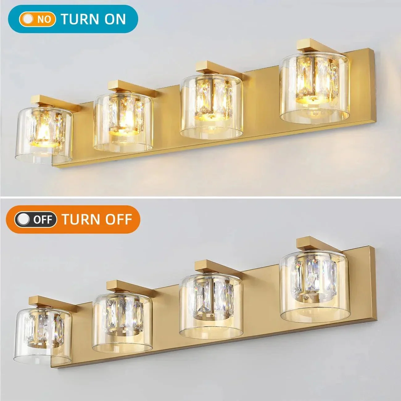 Parrot Uncle Kolt Modern 4-Light Bathroom Vanity Light - Image 14