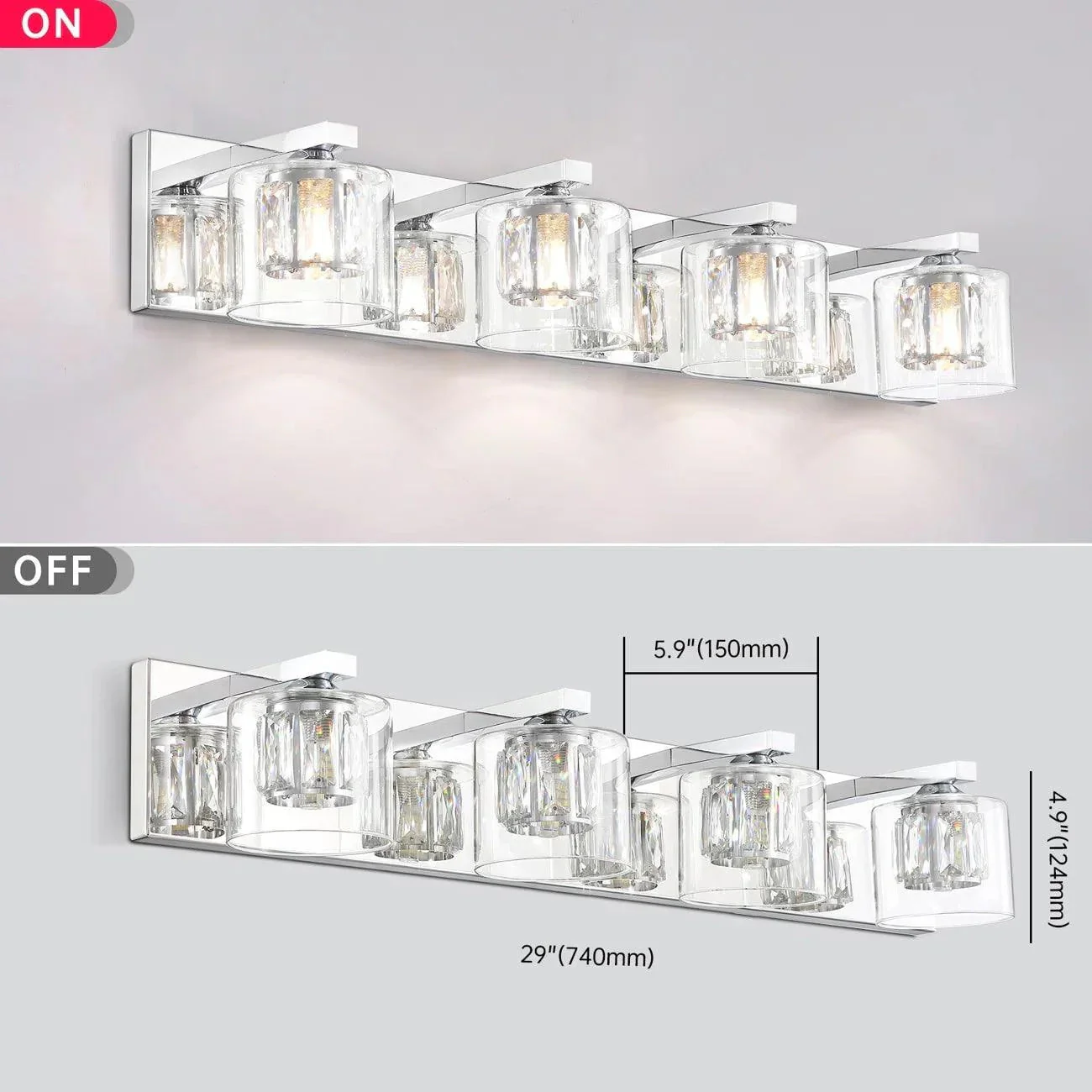 Parrot Uncle Kolt Modern 4-Light Bathroom Vanity Light - Image 8