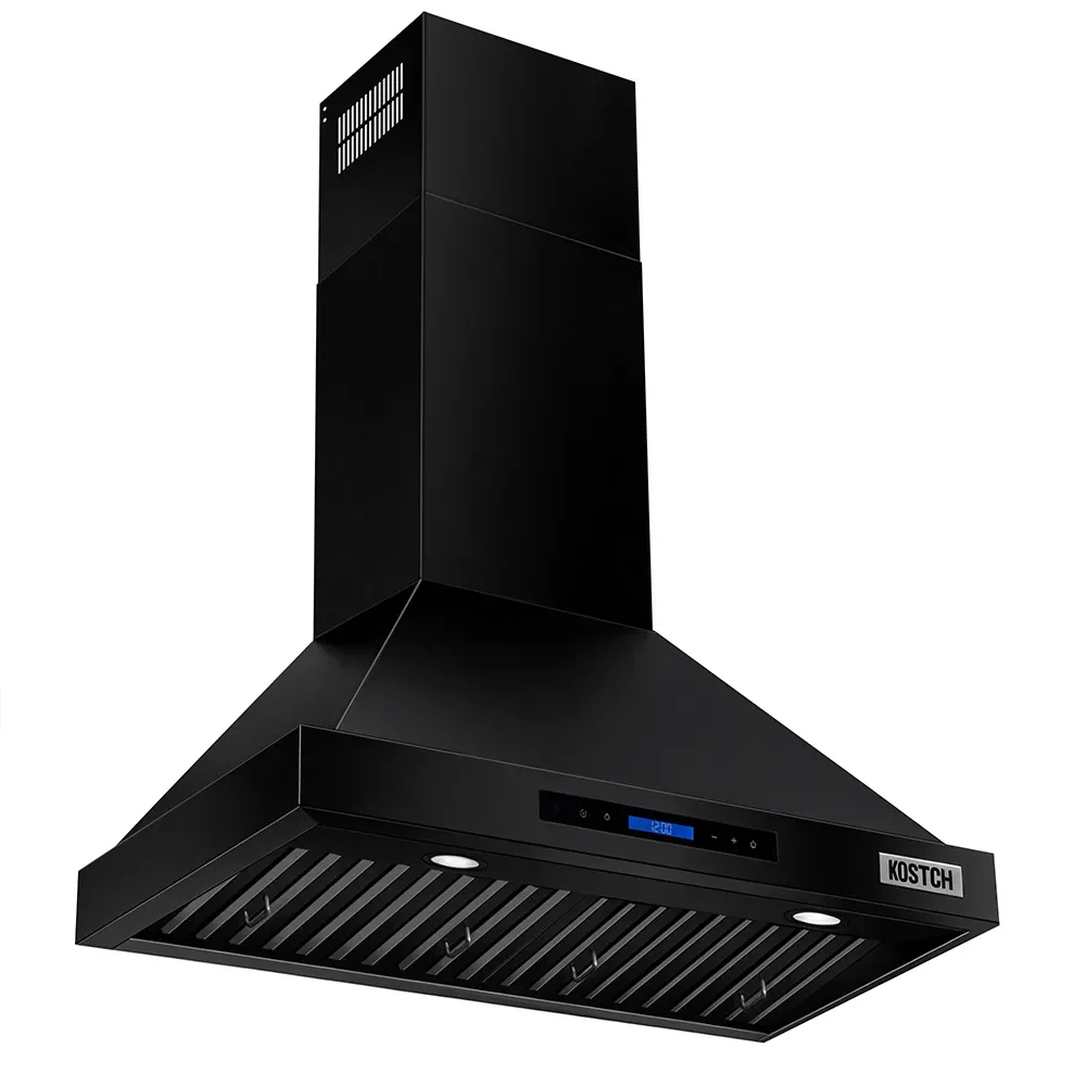 Kostch 30-Inch 600 CFM Convertible Wall-Mounted Range Hood in Black (KOS-30RH09M) - Image 3