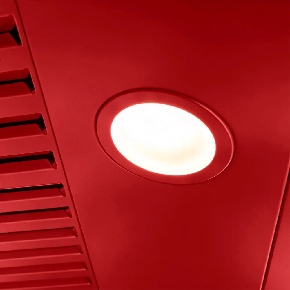 Kostch 30-Inch 600 CFM Convertible Wall-Mounted Range Hood in Red (KOS-30RH09M) - Image 4
