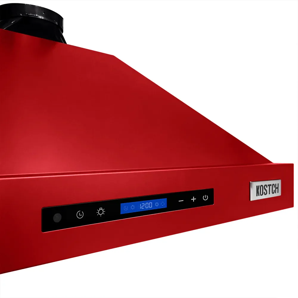Kostch 36-Inch 600 CFM Convertible Wall-Mounted Range Hood in Red (KOS-36RH09M) - Image 4