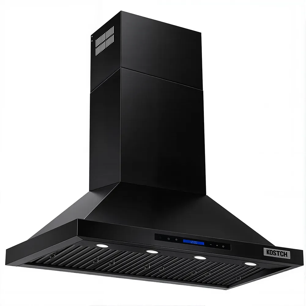 Kostch 48-Inch 1200 CFM Convertible Wall-Mounted Range Hood in Black (KOS-48RH09M) - Image 3