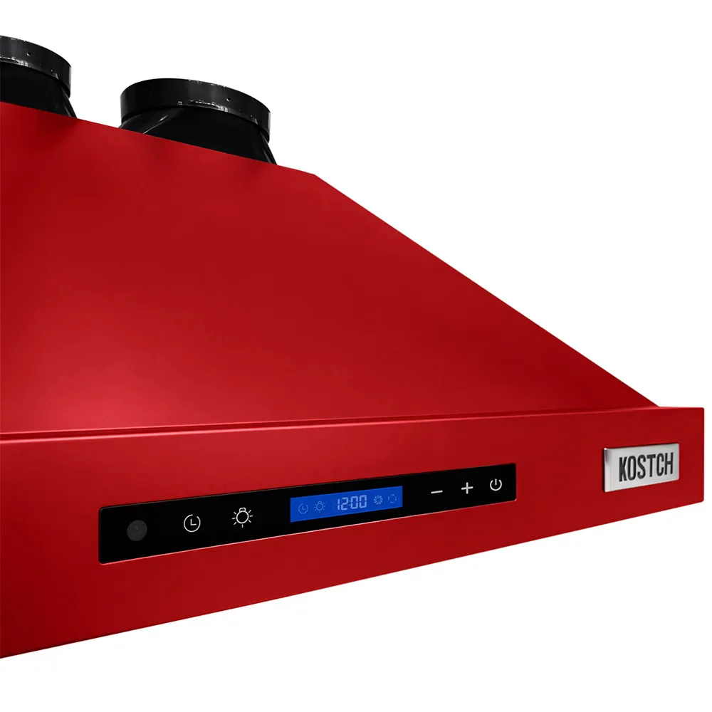 Kostch 48-Inch 1200 CFM Convertible Wall-Mounted Range Hood in Red (KOS-48RH09M) - Image 4