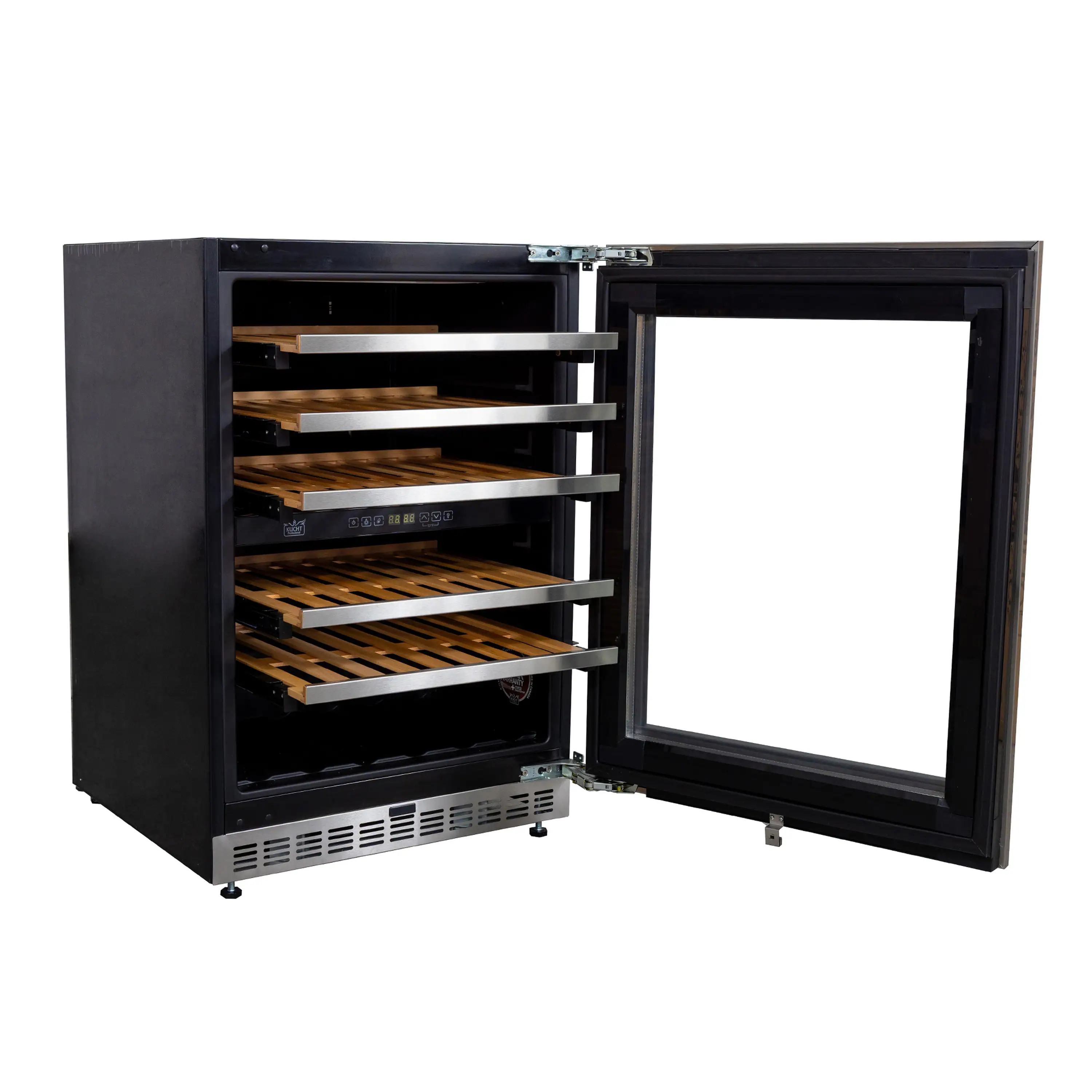 Kucht 24-Inch Freestanding Dual Zone 52-Wine Bottles Wine Cooler in Stainless Steel (D24US) - Image 5