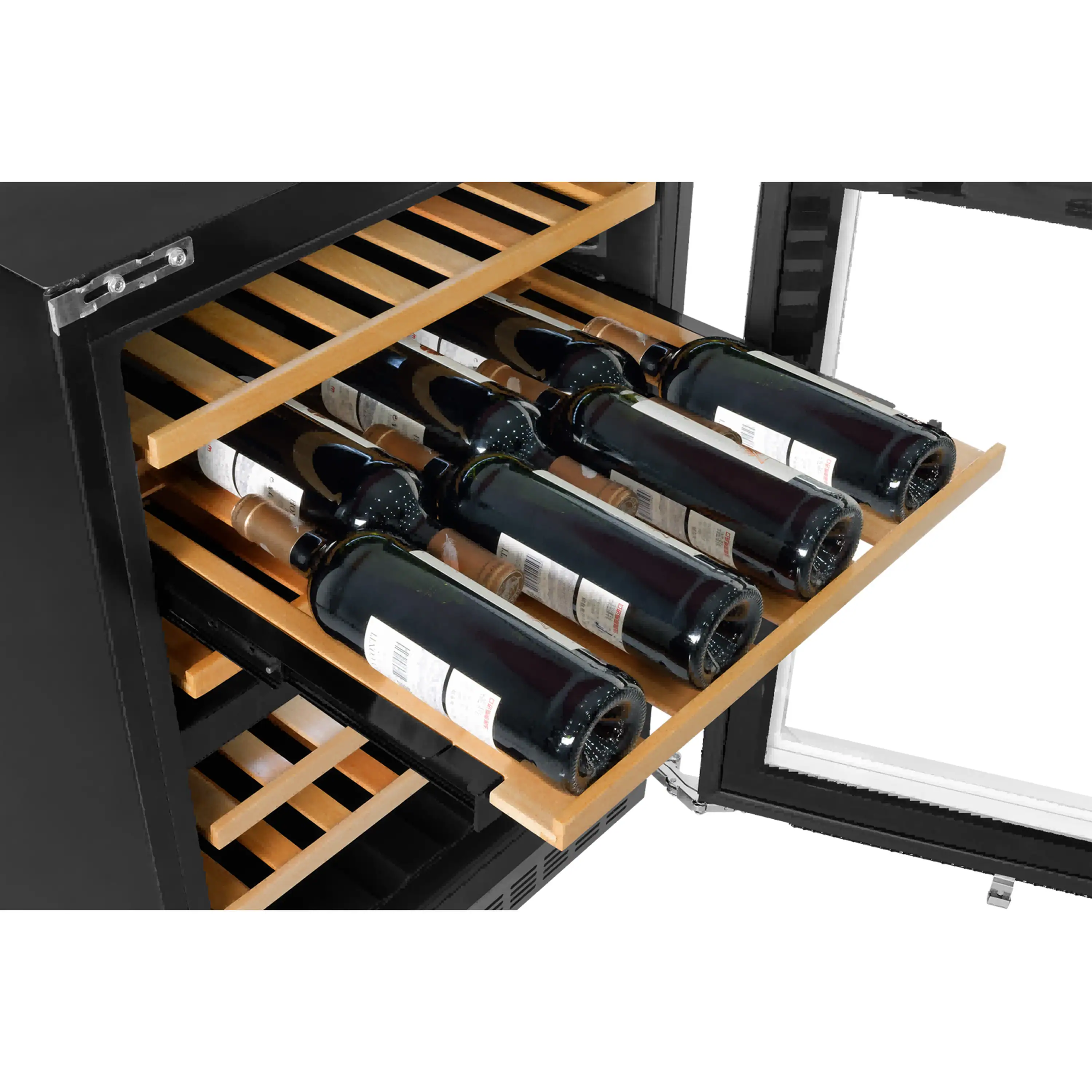 Kucht 24-Inch Freestanding Dual Zone 52-Wine Bottles Wine Cooler in Stainless Steel (D24US) - Image 6