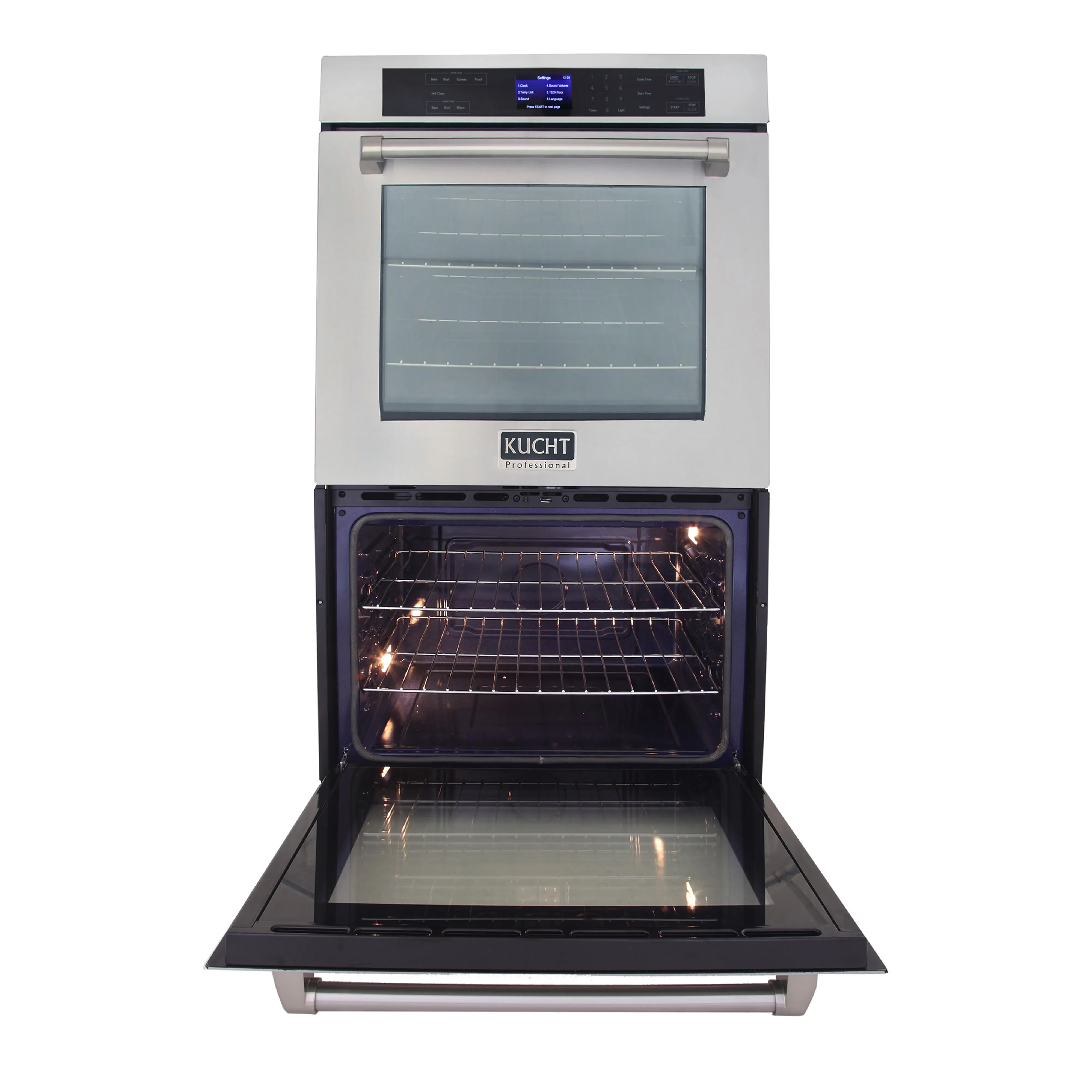 Kucht 30-Inch 10 cu. ft. Double Electric Wall Oven with True Convection and Self-Cleaning in Stainless Steel (KWO620) - Image 4