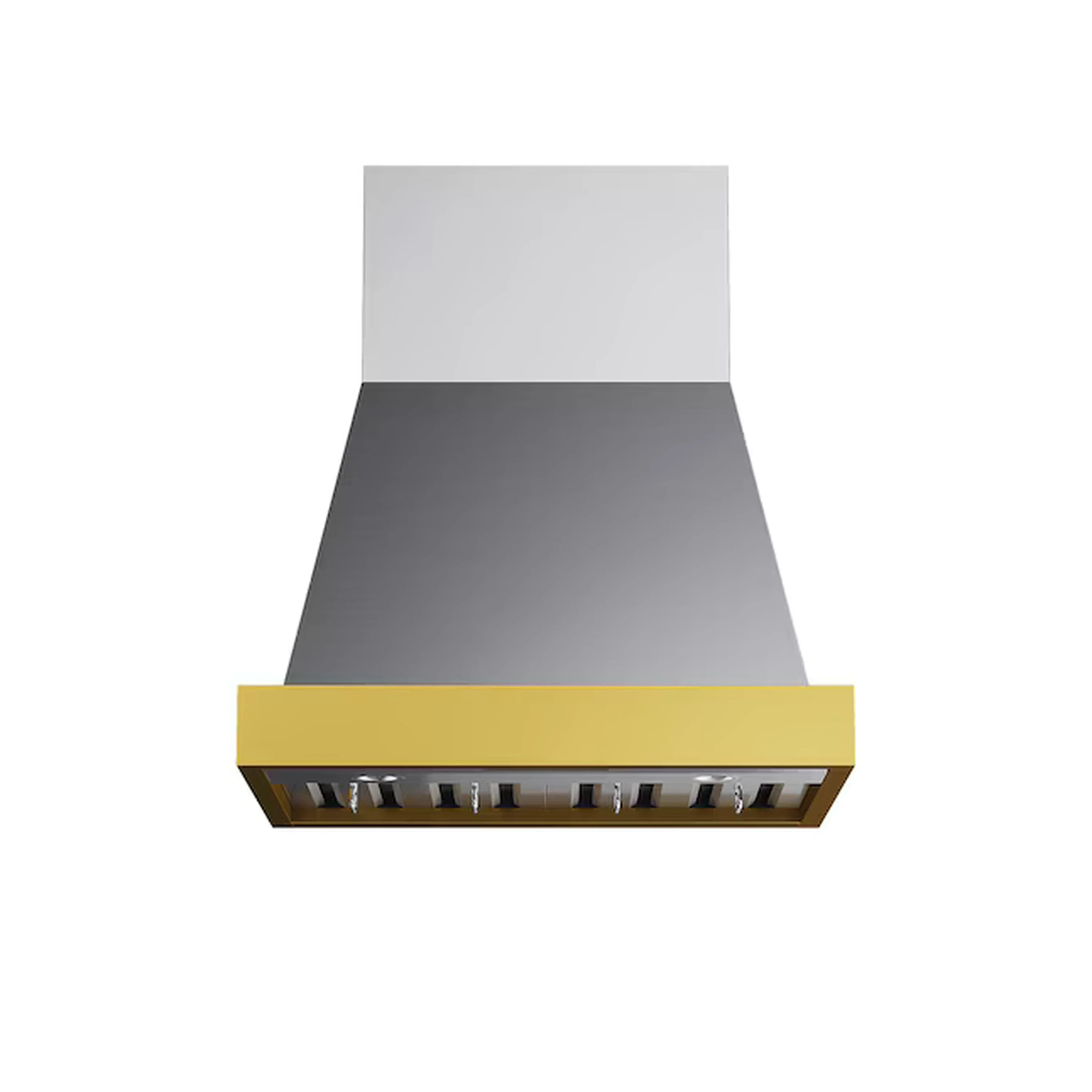 Kucht 30-Inch 600 CFM Ducted Wall Mout Range Hood in Stainless Steel with Gold Accents (KRH30SG) - Image 3