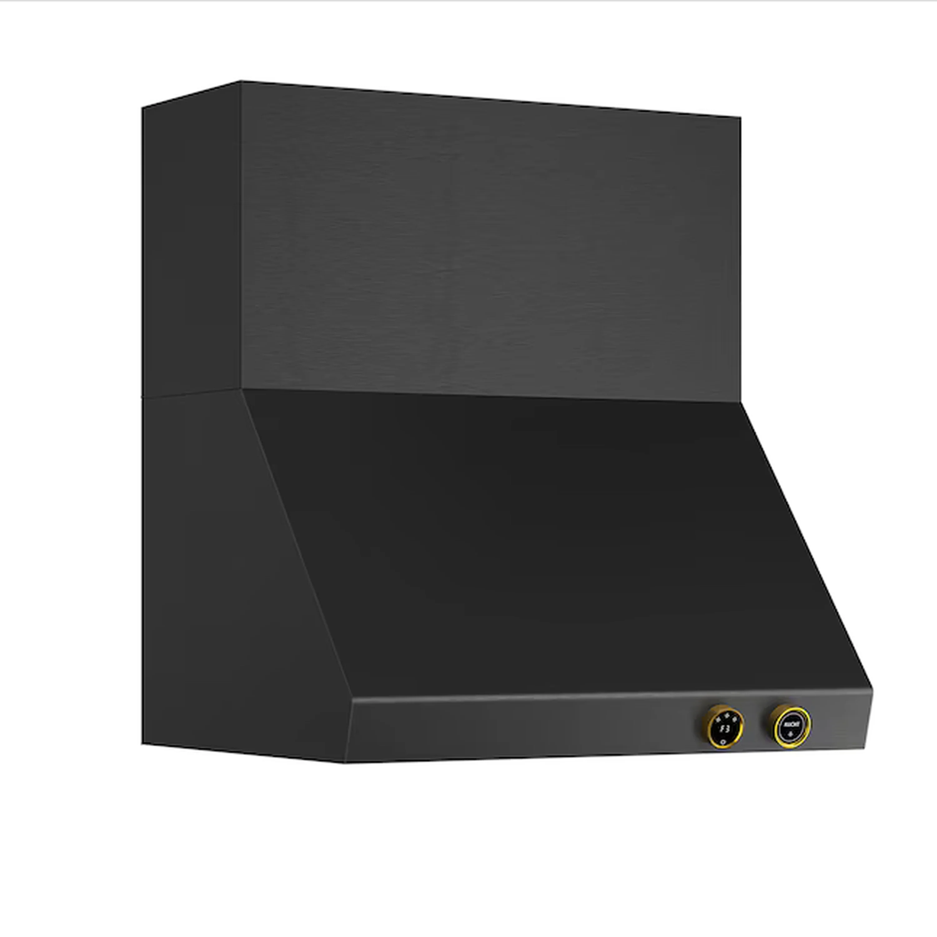 Kucht 30-Inch 900 CFM Ducted Wall Mount Range Hood in Dark Titanium Stainless Steel with Gold Accents (KRHG300-GL-C) - Image 3
