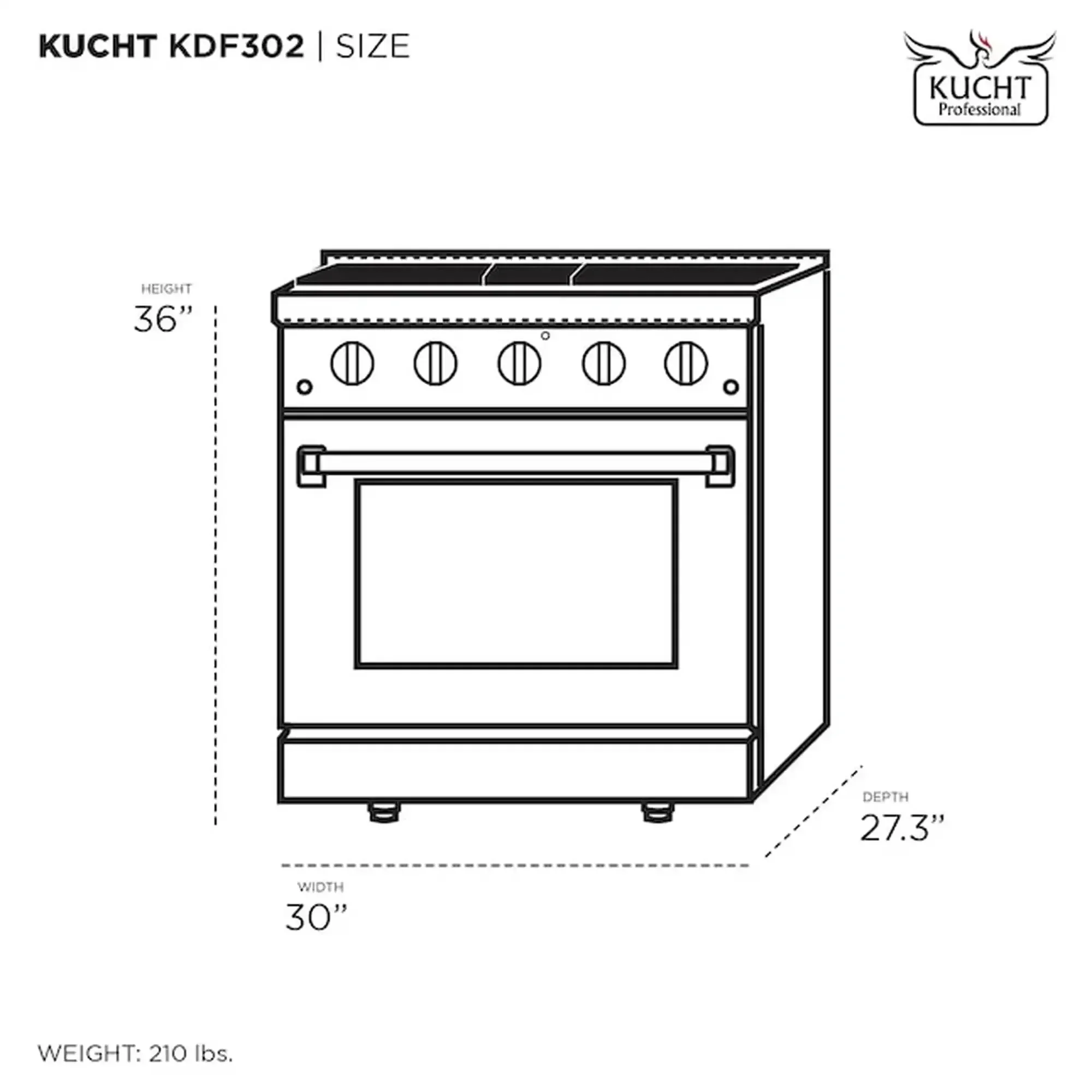 Kucht 30-Inch Pro-Style Dual Fuel Range in Propane Gas with  4.2 cu. ft. Electric Oven & 4 Gas Burners in Olive Green (KDF302/LP-OG) - Image 8