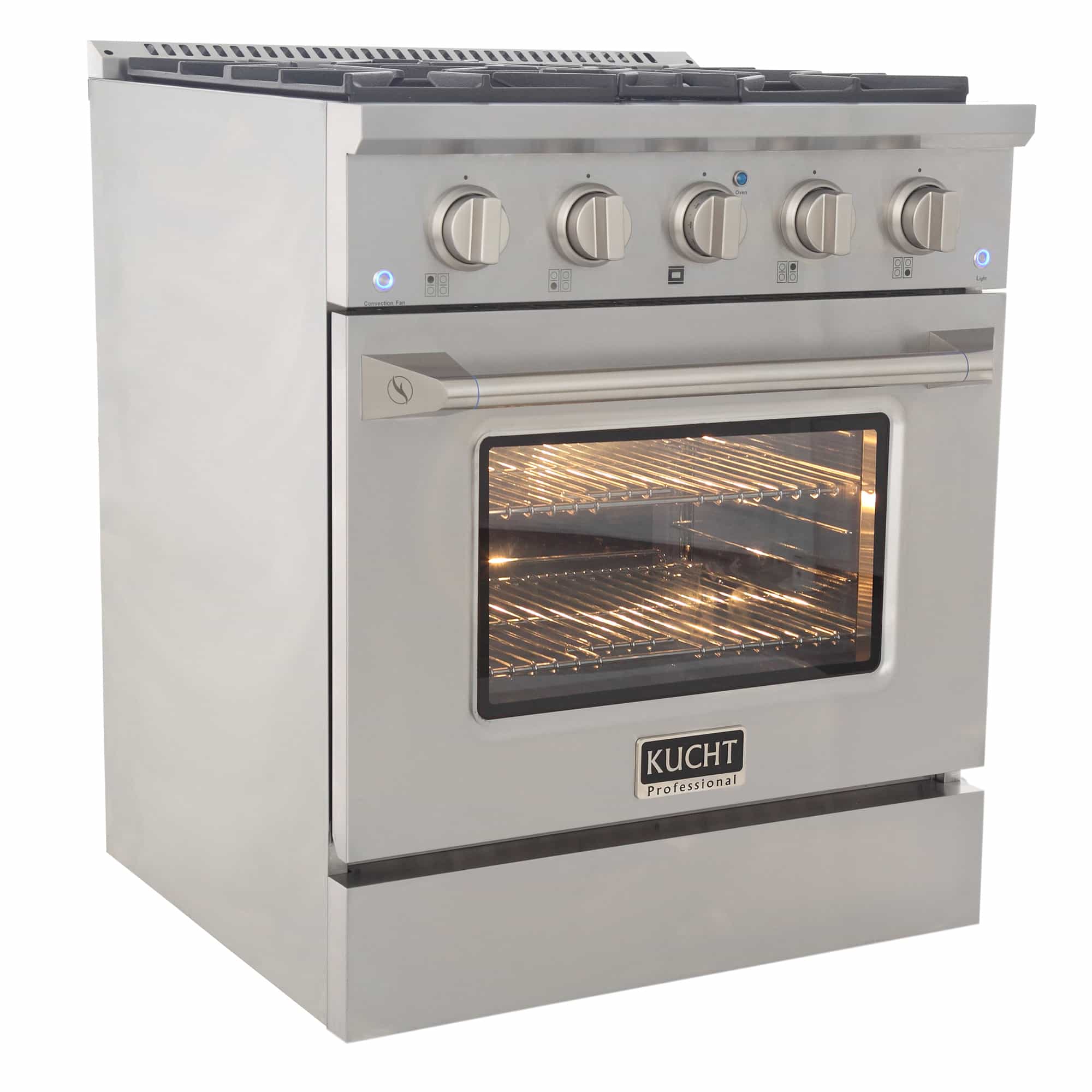 Kucht 30-Inch Pro-Style Dual Fuel Range with Propane Gas in Stainless Steel (KDF302/LP-S) - Image 5