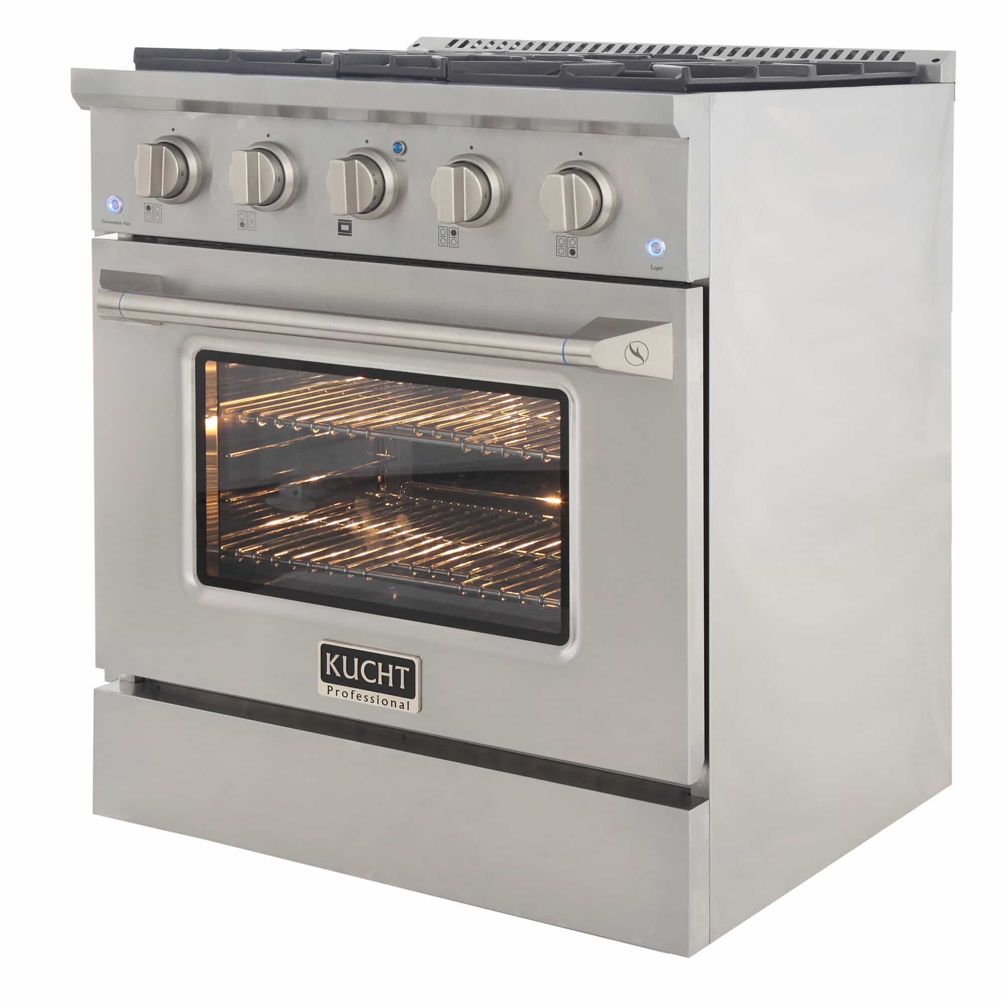 Kucht 30-Inch Pro-Style Dual Fuel Range with Propane Gas in Stainless Steel (KDF302/LP-S) - Image 6