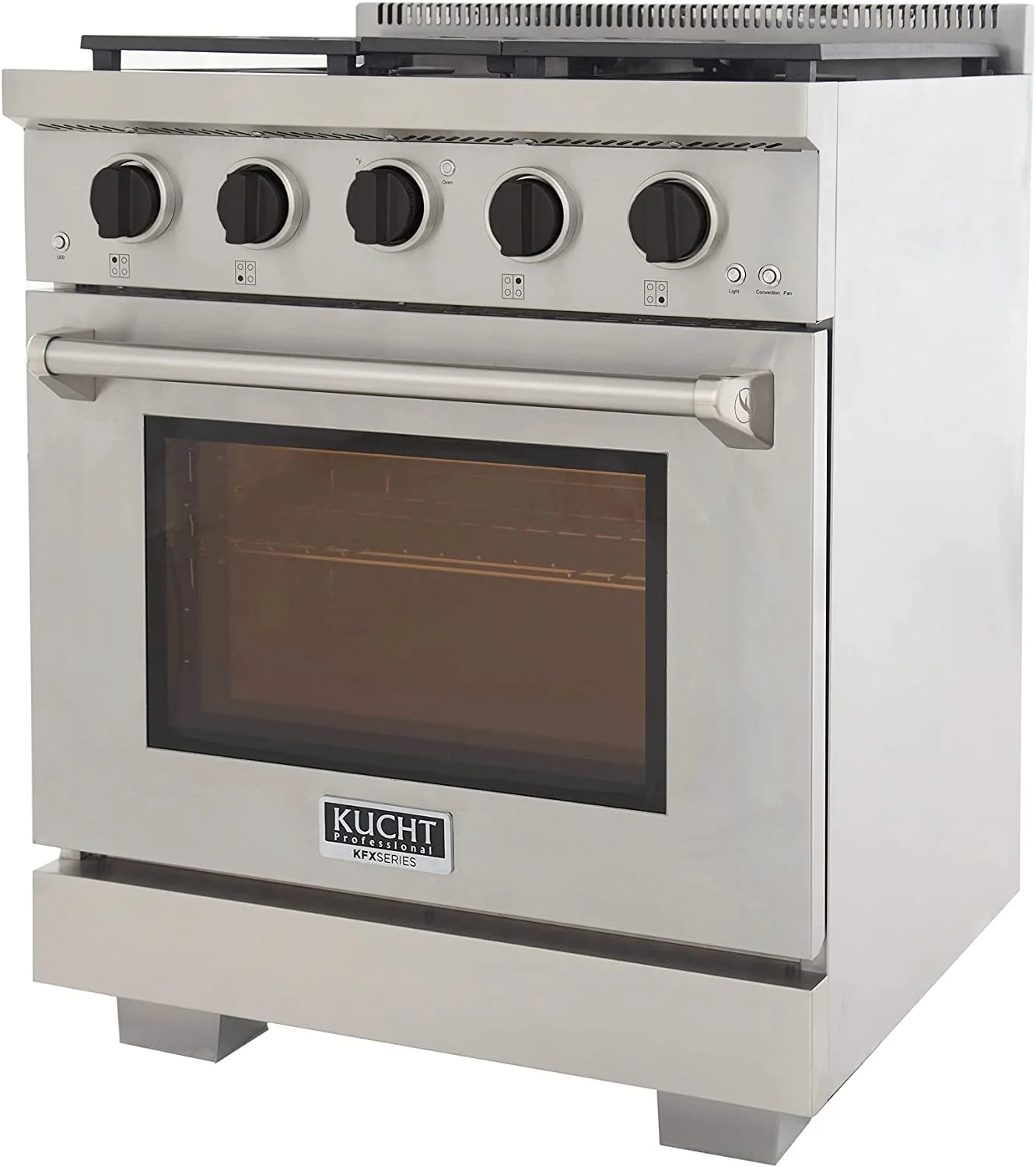Kucht 30-Inch Propane Gas Range in Stainless Steel with Black Knob (KFX300/LP-K) - Image 3