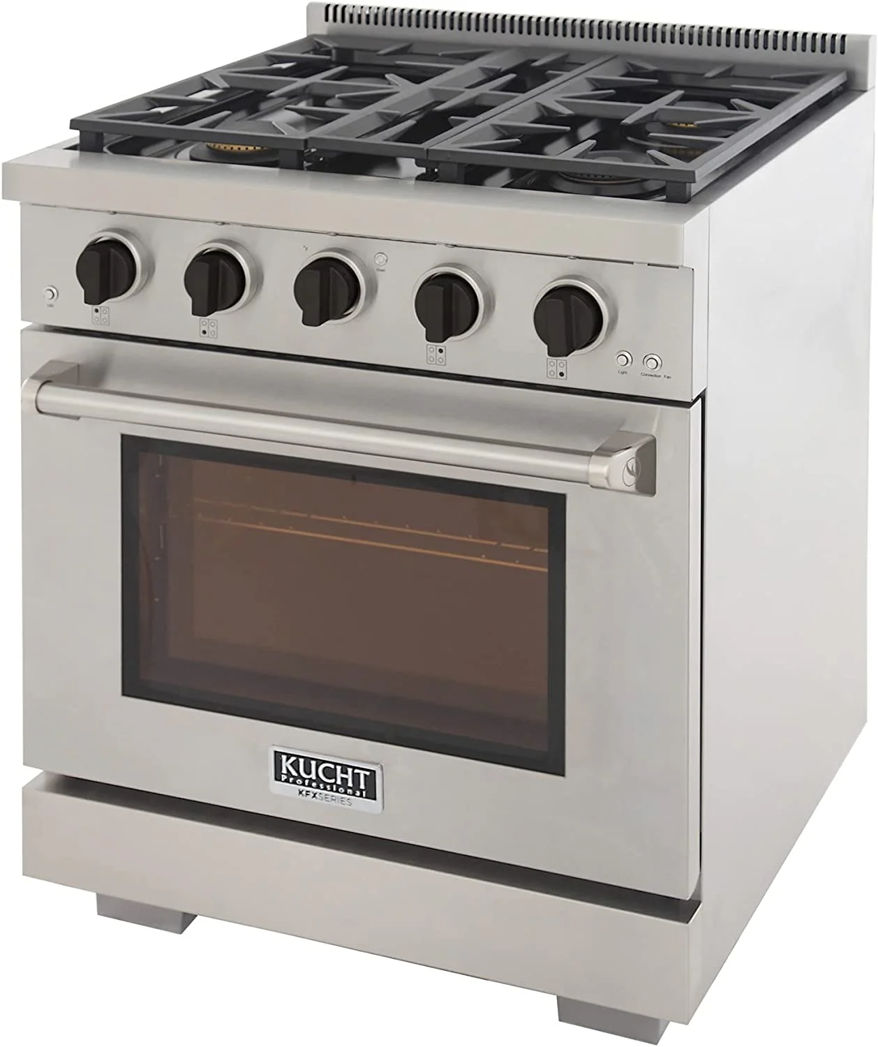 Kucht 30-Inch Propane Gas Range in Stainless Steel with Black Knob (KFX300/LP-K) - Image 4