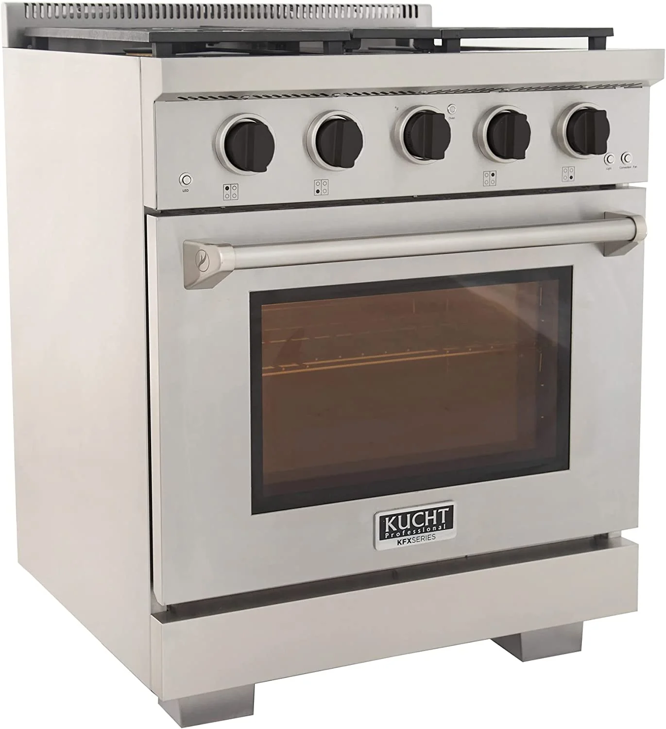 Kucht 30-Inch Propane Gas Range in Stainless Steel with Black Knob (KFX300/LP-K) - Image 5