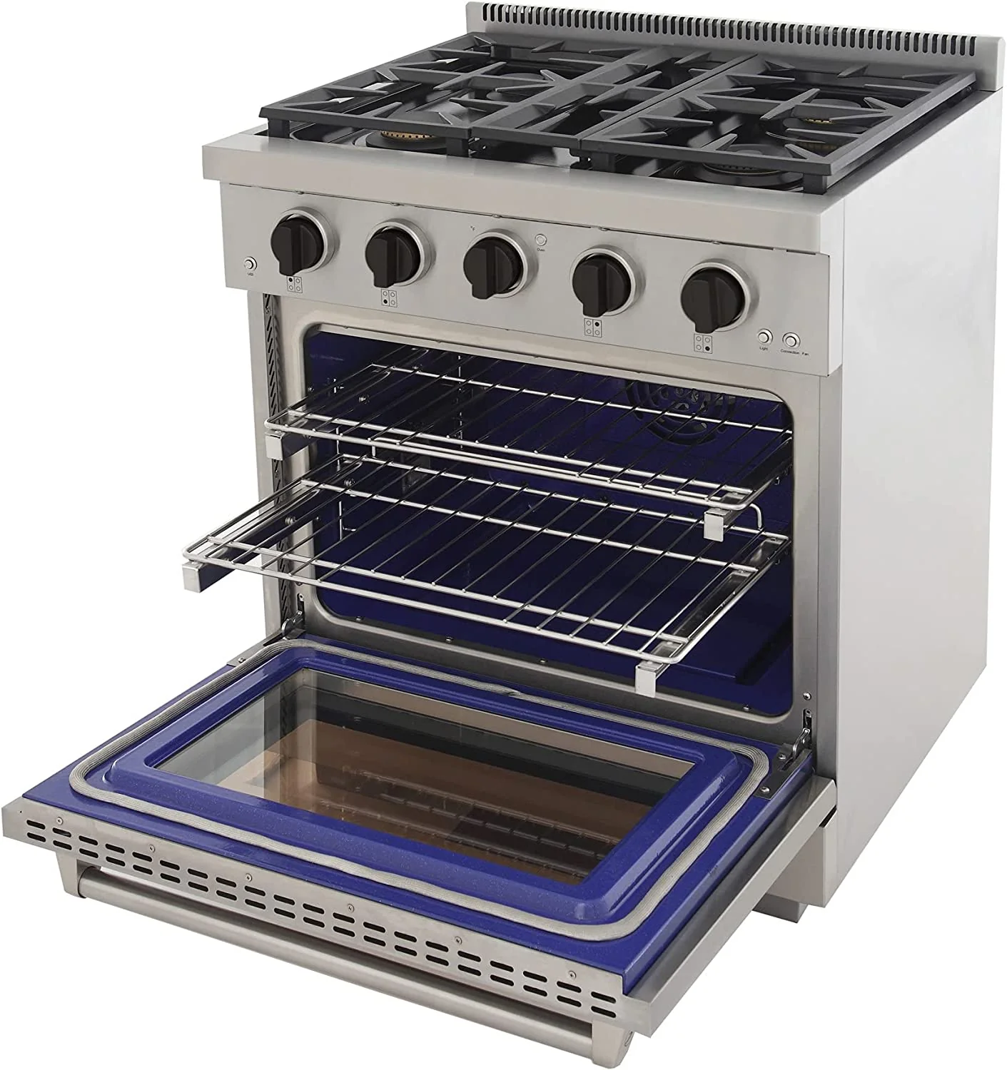 Kucht 30-Inch Propane Gas Range in Stainless Steel with Black Knob (KFX300/LP-K) - Image 8