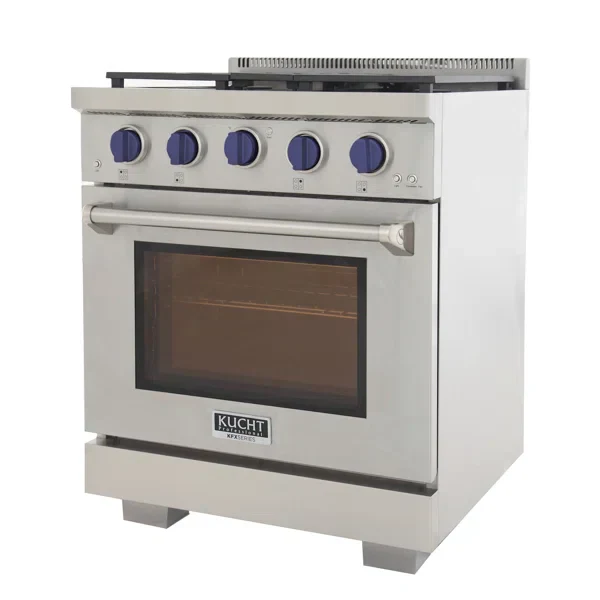 Kucht 30-Inch Propane Gas Range in Stainless Steel with Blue Knob (KFX300/LP-B) - Image 6