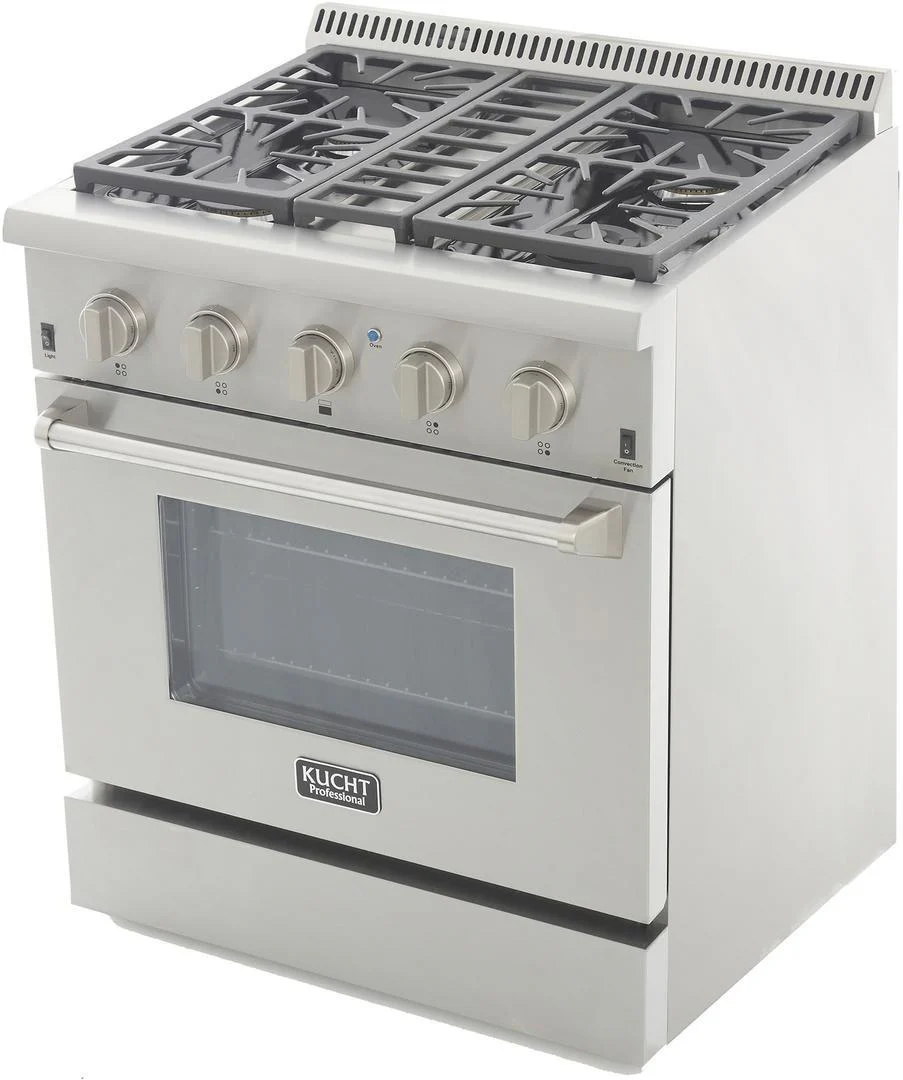 Kucht 30-Inch Propane Gas Range with 4.2 Cu. Ft. Convection Oven in Stainless Steel (KRG3080U/LP-S) - Image 11