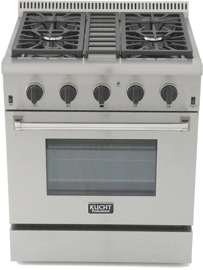 Kucht 30-Inch Propane Gas Range with 4.2 Cu. Ft. Convection Oven in Stainless Steel (KRG3080U/LP-S) - Image 16