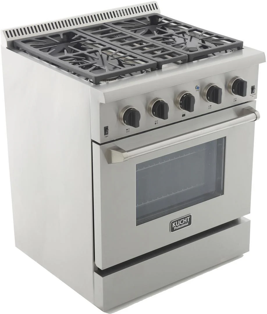 Kucht 30-Inch Propane Gas Range with 4.2 Cu. Ft. Convection Oven in Stainless Steel (KRG3080U/LP-S) - Image 17
