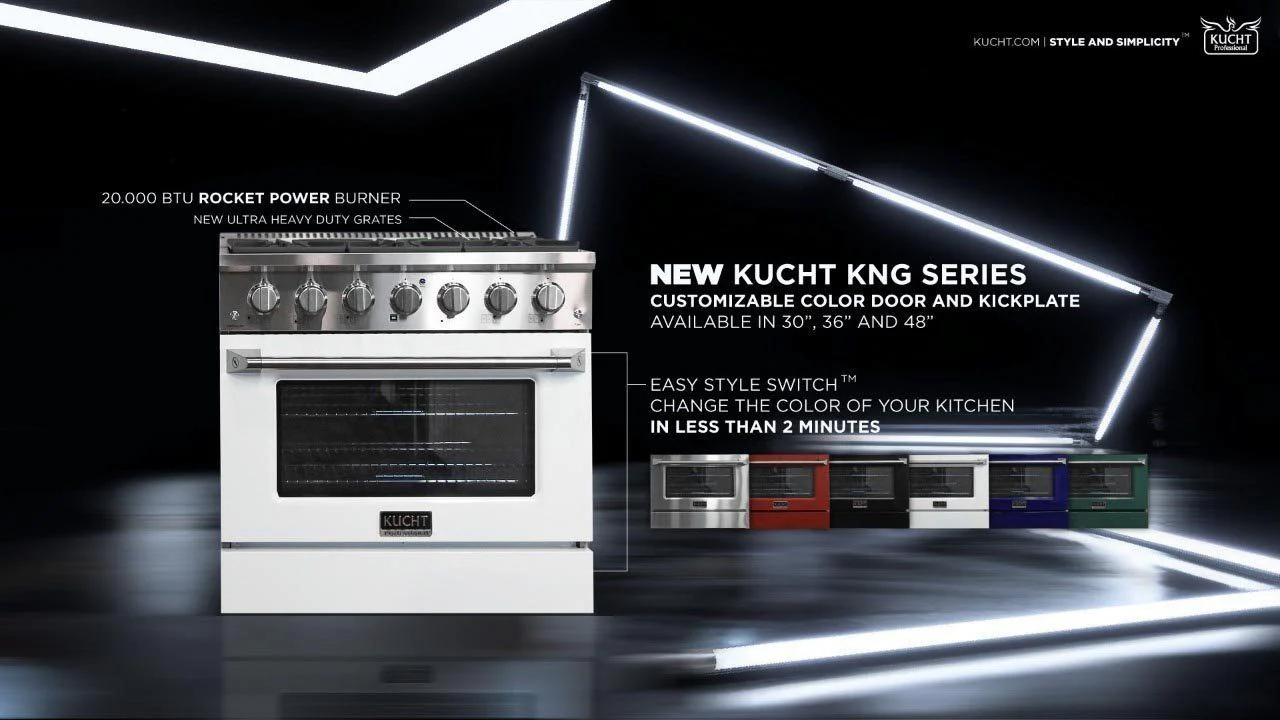Kucht 30-Inch Propane Gas Range with Sealed Burners & 4.2 Cu. Ft. Convection Oven in Black (KNG301/LP-K) - Image 10