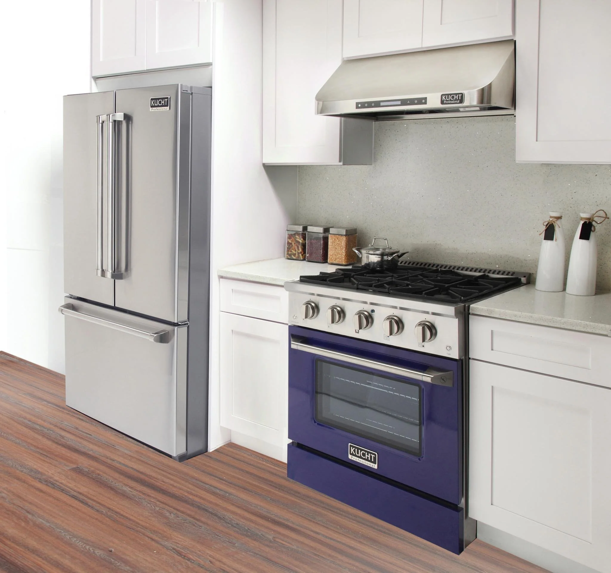 Kucht 30-Inch Propane Gas Range with Sealed Burners & 4.2 Cu. Ft. Convection Oven in Blue (KNG301/LP-B) - Image 3