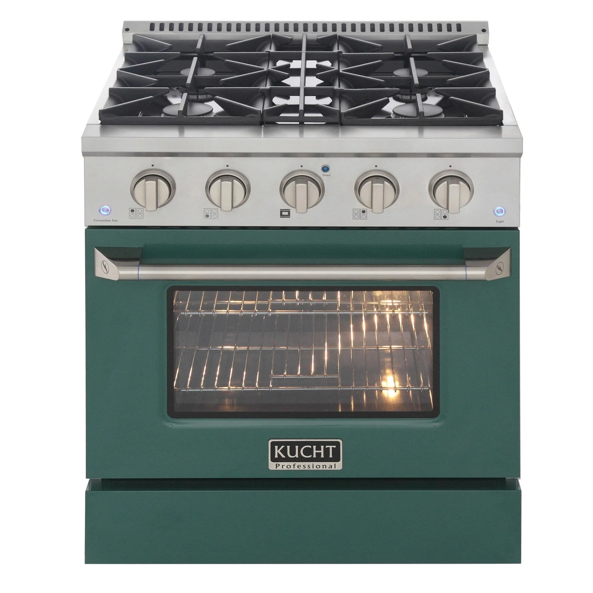 Kucht 30-Inch Propane Gas Range with Sealed Burners & 4.2 Cu. Ft. Convection Oven in Green (KNG301/LP-G) - Image 7