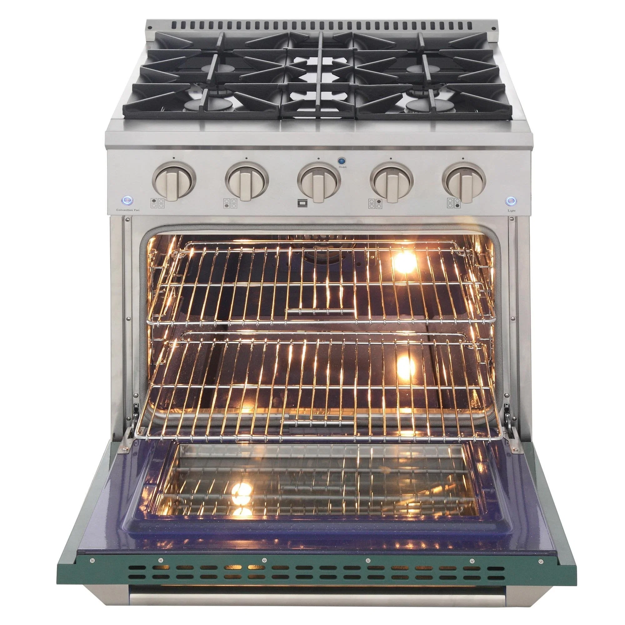 Kucht 30-Inch Propane Gas Range with Sealed Burners & 4.2 Cu. Ft. Convection Oven in Green (KNG301/LP-G) - Image 8