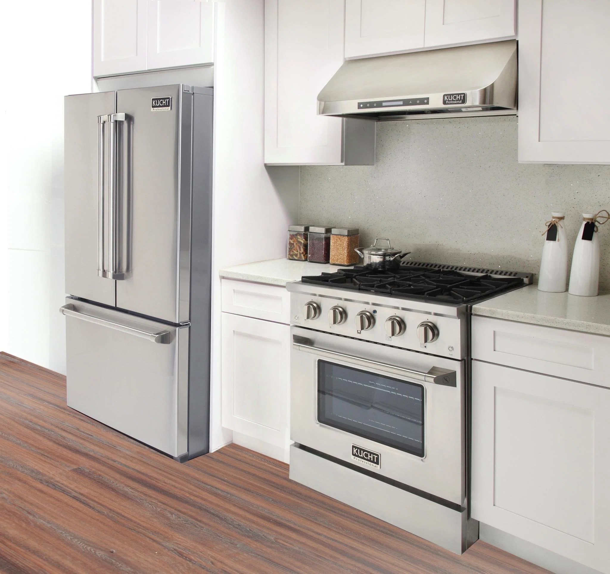 Kucht 30-Inch Propane Gas Range with Sealed Burners & 4.2 Cu. Ft. Convection Oven in Stainless Steel (KNG301/LP-S) - Image 3