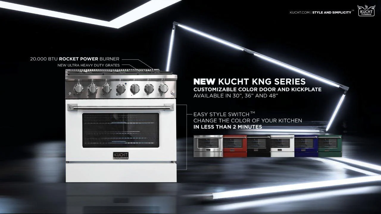 Kucht 30-Inch Propane Gas Range with Sealed Burners & 4.2 Cu. Ft. Convection Oven in Stainless Steel (KNG301/LP-S) - Image 4