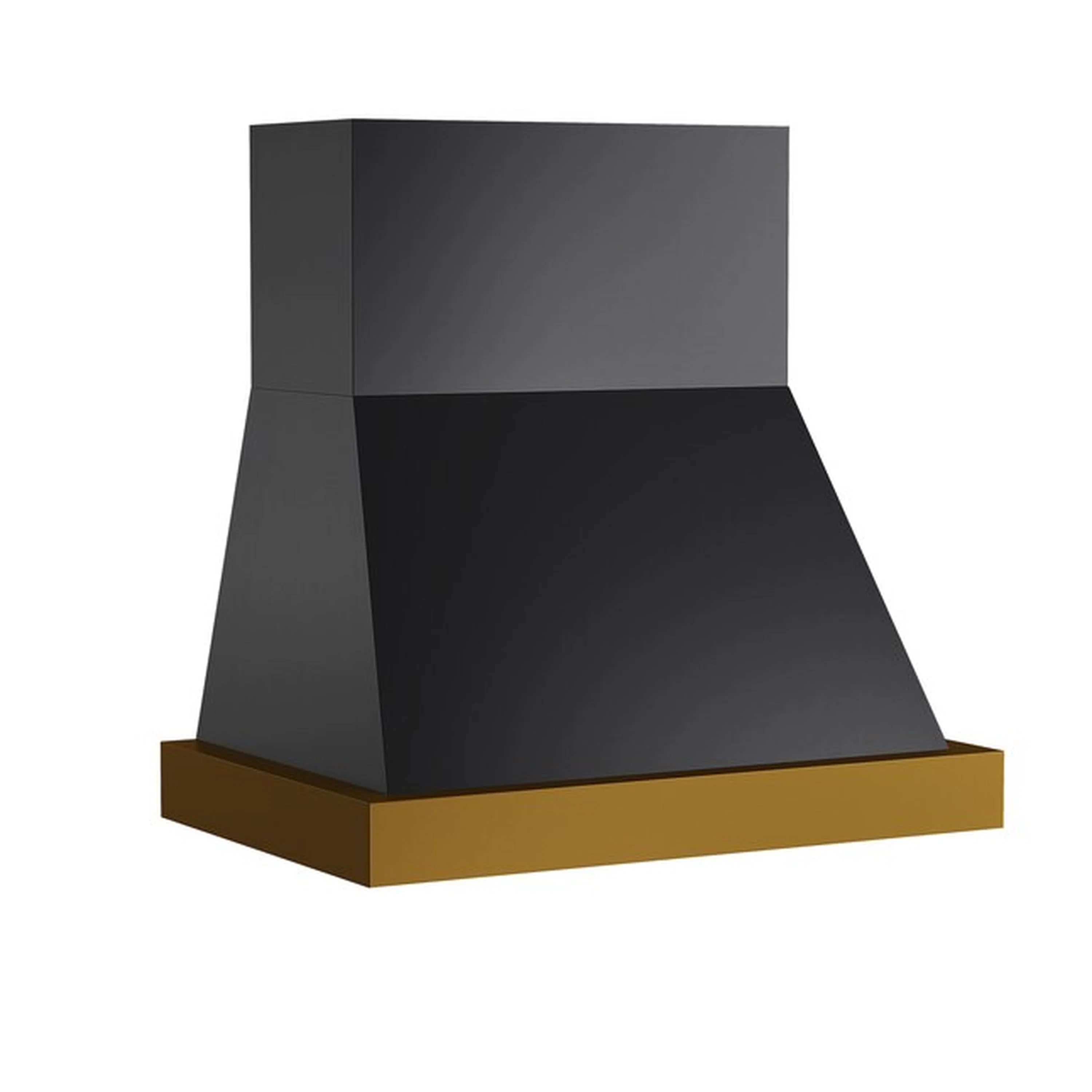 Kucht 36-Inch 600 CFM Wall Mount Range Hood in Dark Titanium Stainless Steel with Gold Accents (KRH36TG) - Image 3