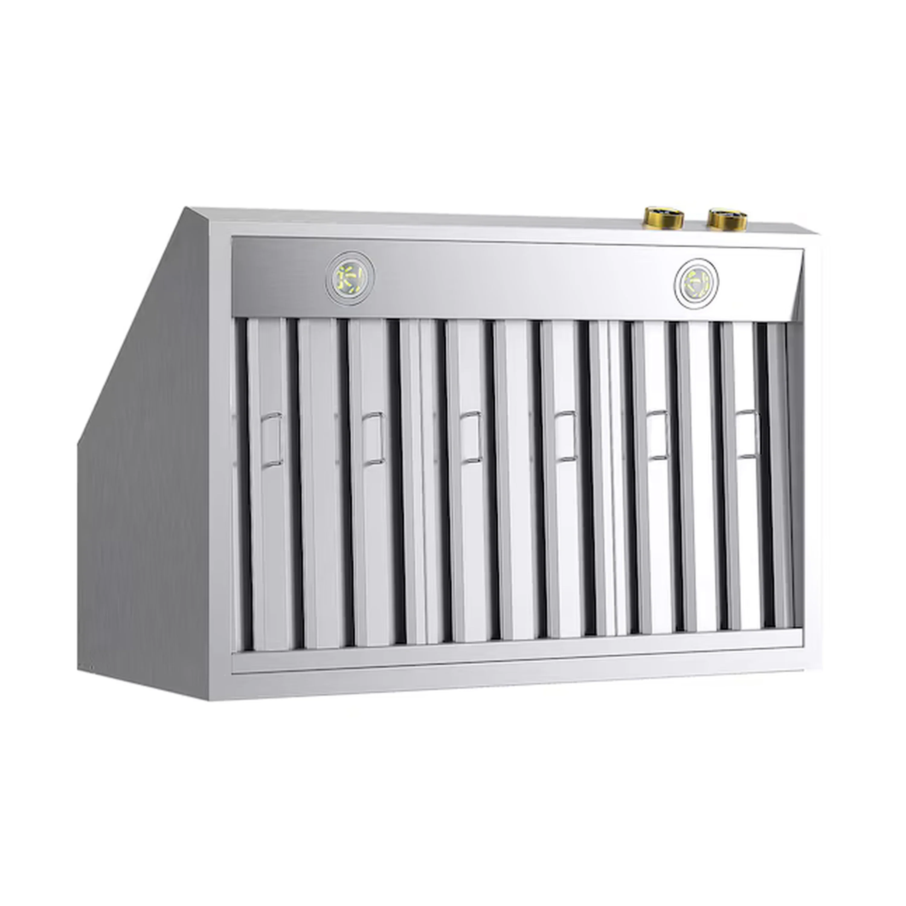 Kucht 36-Inch 900 CFM Ducted Wall Mount Range Hood in Stainless Steel with Gold Accents (KRH360-GL-C) - Image 4
