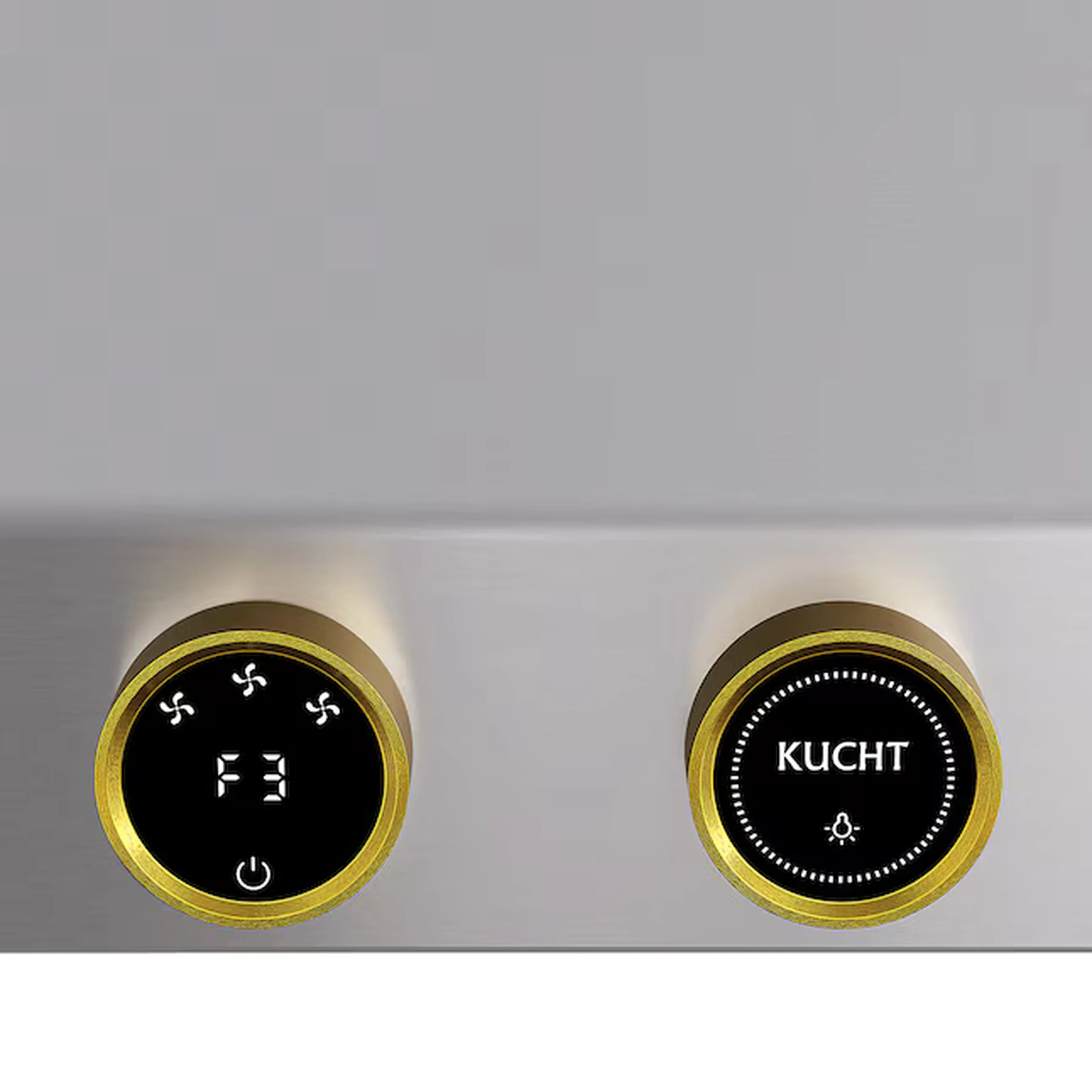 Kucht 36-Inch 900 CFM Ducted Wall Mount Range Hood in Stainless Steel with Gold Accents (KRH360-GL-C) - Image 7
