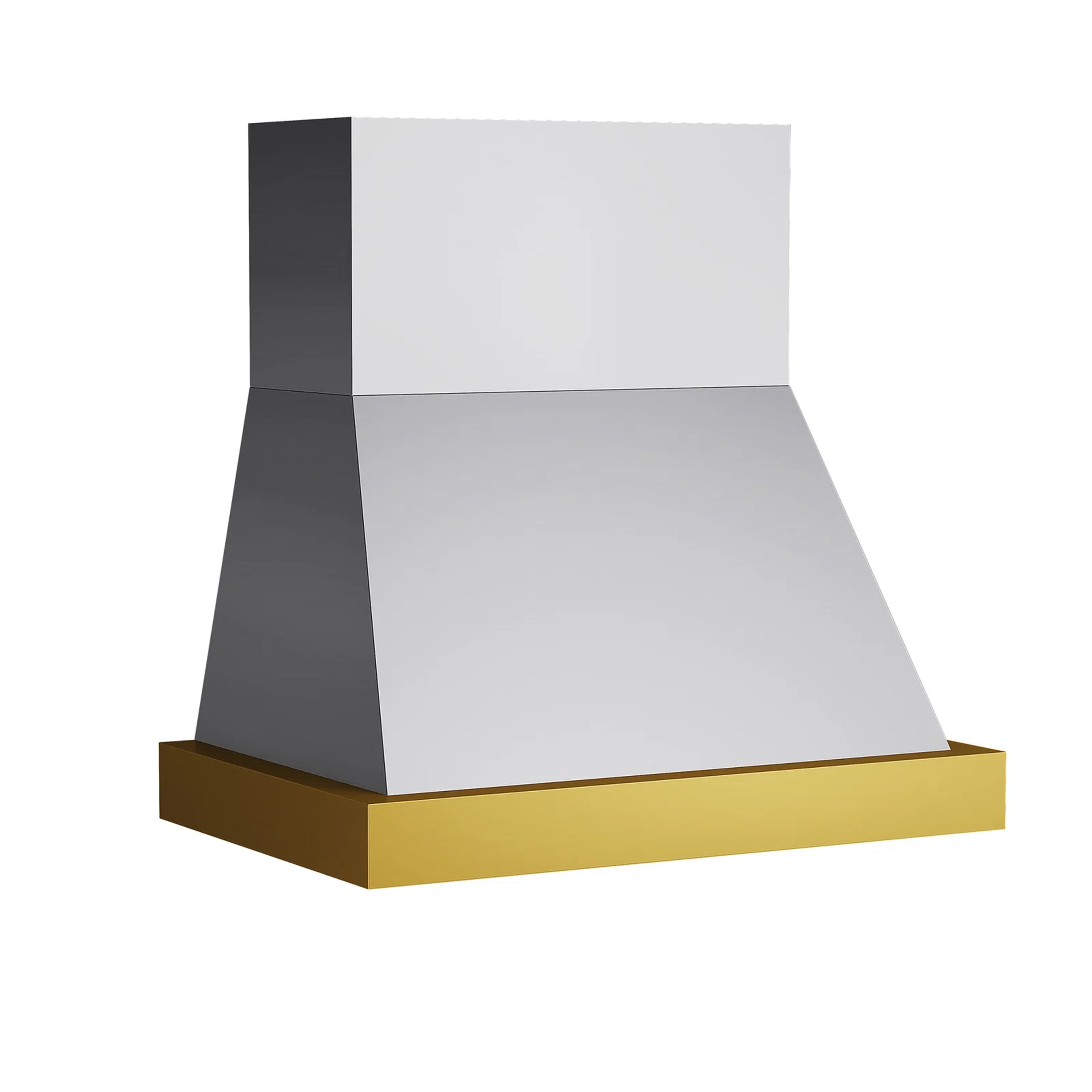 Kucht 36-Inch 600 CFM Wall Mount Range Hood in Stainless Steel with Gold Accents (KRH36SG) - Image 2