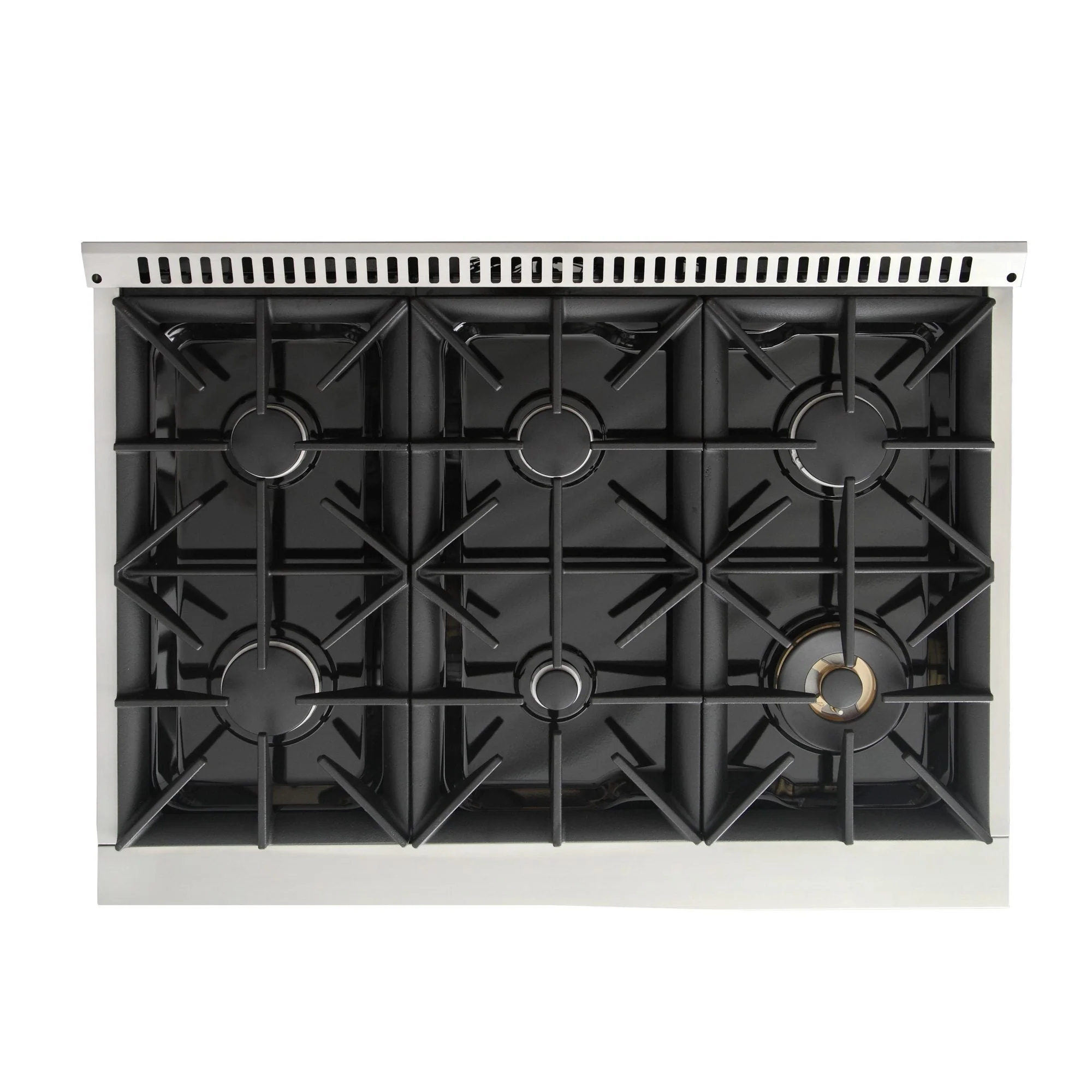 Kucht 36-Inch Pro-Style Dual Fuel Range in Propane Gas with  5.2 cu. ft. Electric Oven & 6 Gas Burners in Cement Gray (KDF362/LP-GR) - Image 5