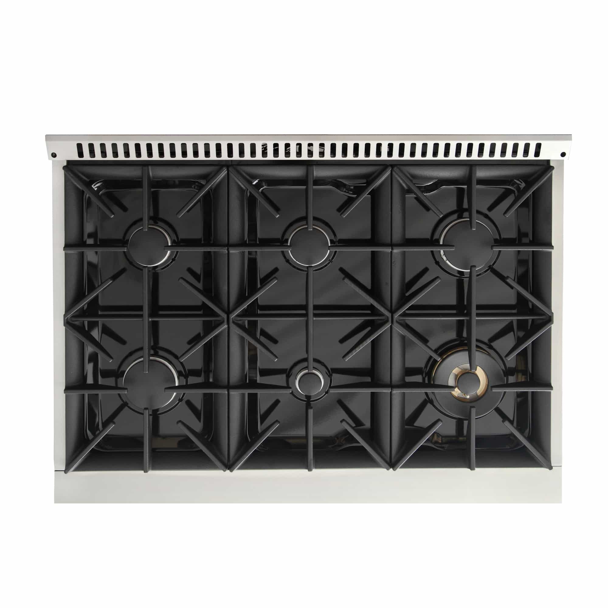 Kucht 36-Inch Pro-Style Dual Fuel Range with Propane Gas in Stainless Steel (KDF362/LP-S) - Image 10