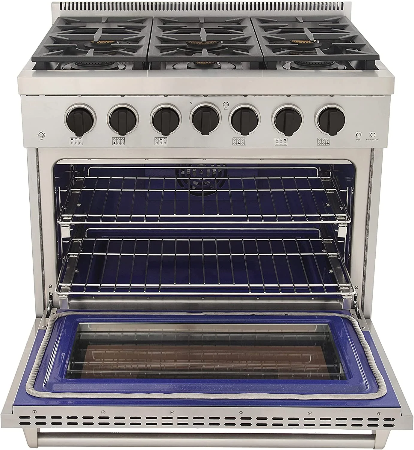 Kucht 36-Inch Propane Gas Range in Stainless Steel with Black Knob (KFX360/LP-K) - Image 17