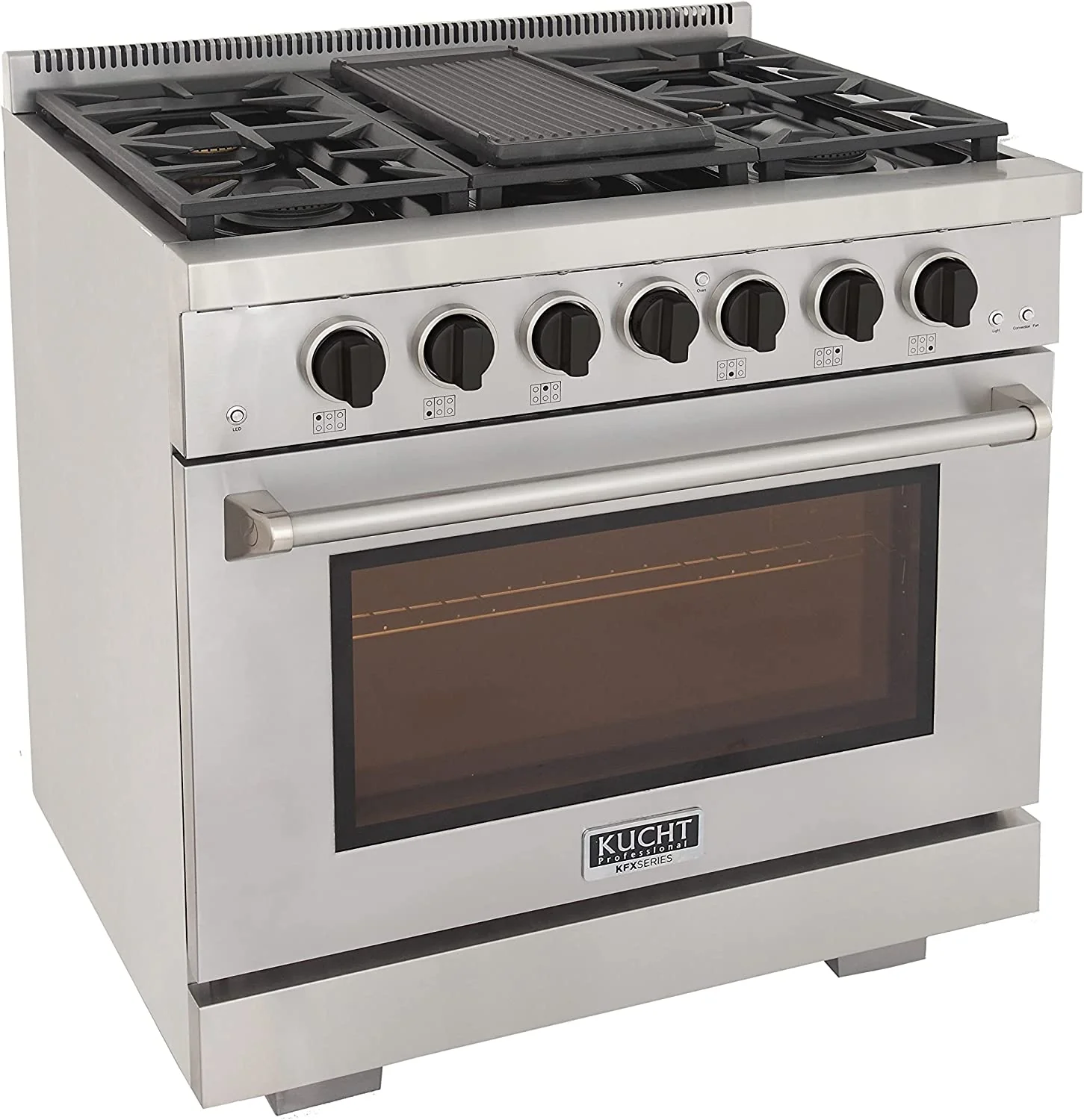Kucht 36-Inch Propane Gas Range in Stainless Steel with Black Knob (KFX360/LP-K) - Image 18
