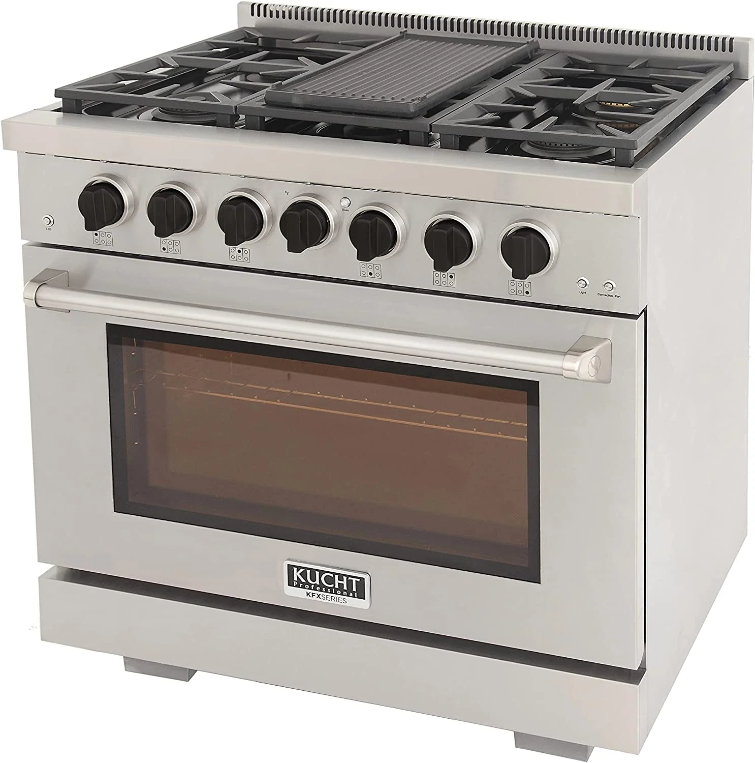 Kucht 36-Inch Propane Gas Range in Stainless Steel with Black Knob (KFX360/LP-K) - Image 19